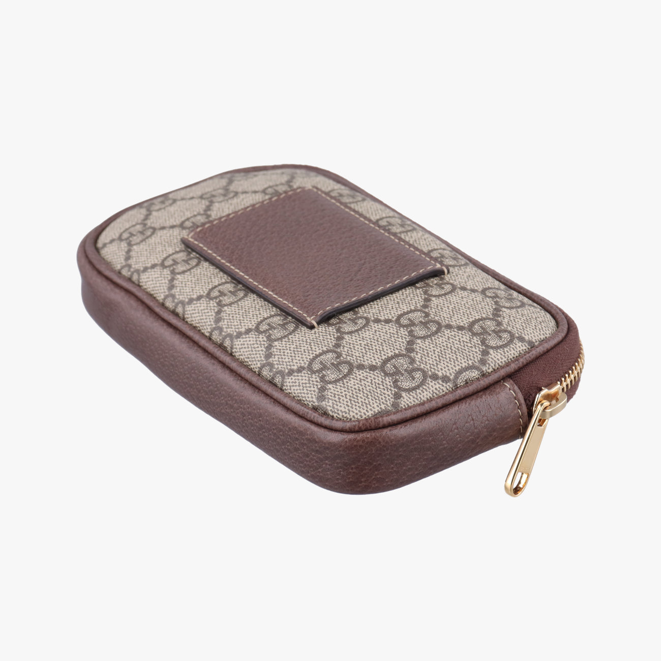 Pre-owned Gucci Ophidia Brown×green×red PVC coated canvas x leather 519308 bum bag/waist bag | stylenewstar