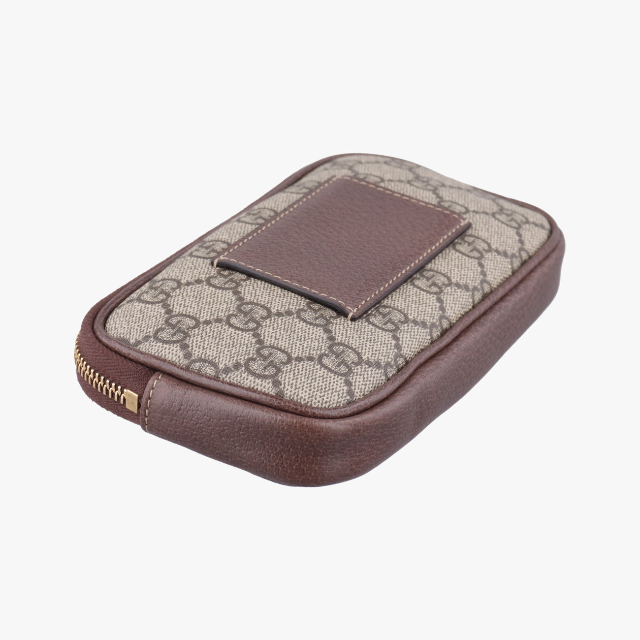 Pre-owned Gucci Ophidia Brown×green×red PVC coated canvas x leather 519308 bum bag/waist bag | stylenewstar