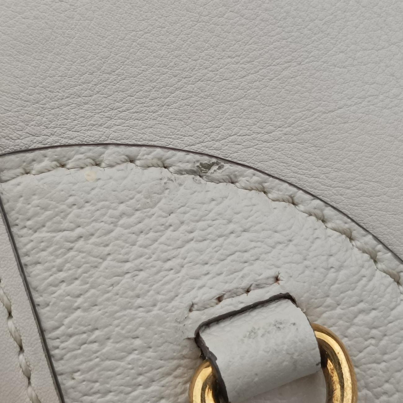 Pre-owned Gucci Ophidia White×Black×Red Leather 715666 shoulderbag | stylenewstar