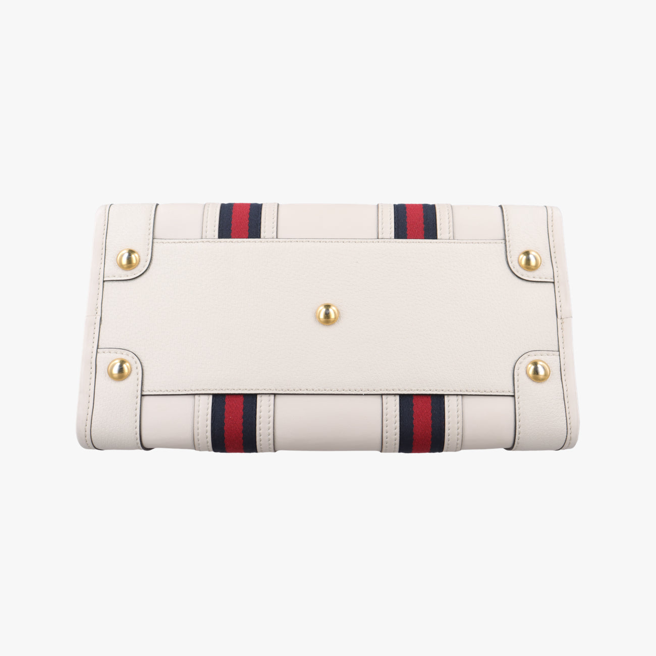 Pre-owned Gucci Ophidia White×Black×Red Leather 715666 shoulderbag | stylenewstar