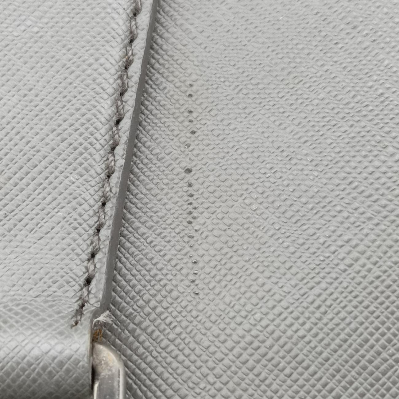 Vintage Prada business bag briefcase Grey SAFFIANO Leather 2VE363 handbag | stylenewstar