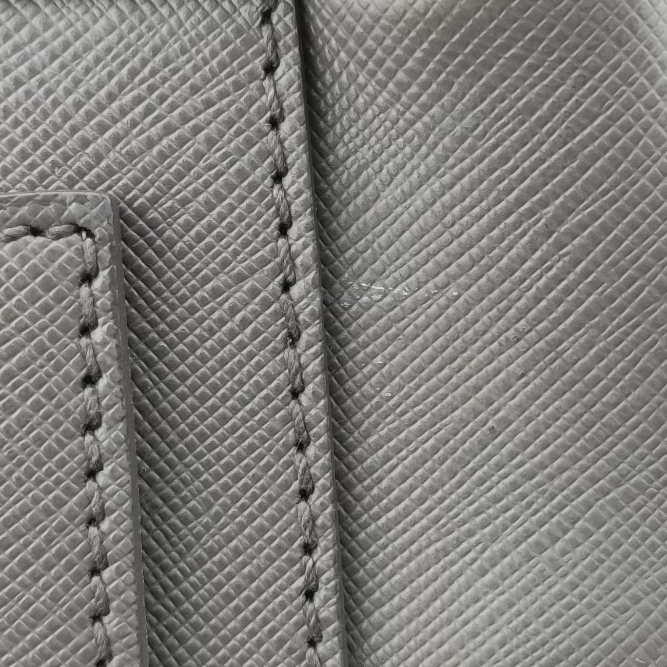 Vintage Prada business bag briefcase Grey SAFFIANO Leather 2VE363 handbag | stylenewstar