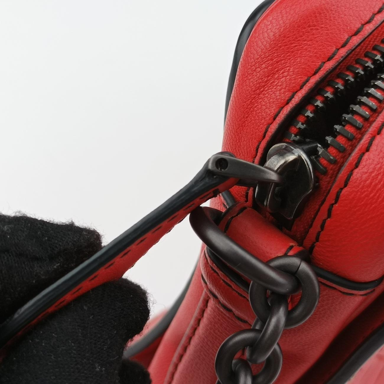 Secondhand Bottega Veneta Intrecciato Red lambskin  shoulderbag | stylenewstar