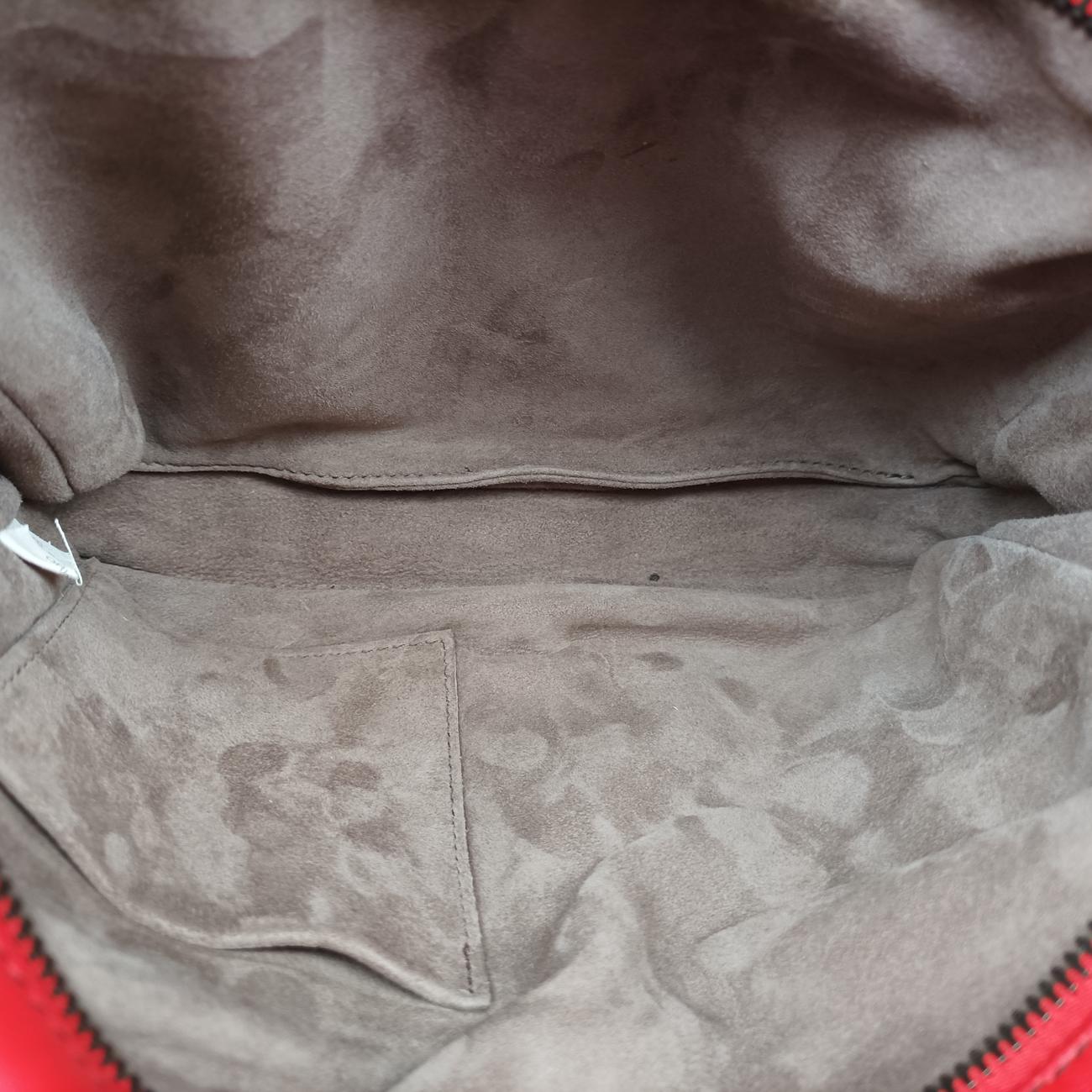 Secondhand Bottega Veneta Intrecciato Red lambskin  shoulderbag | stylenewstar