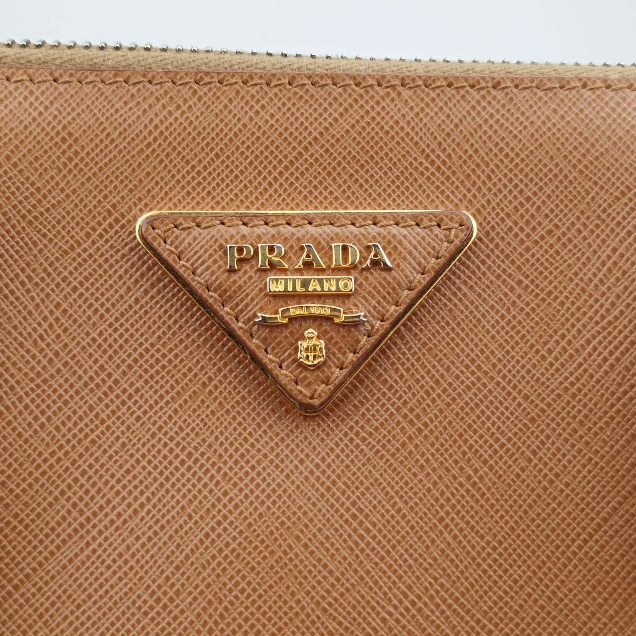 Vintage Prada Galleria beige×orange SAFFIANO　Leather B2274C shoulderbag | stylenewstar
