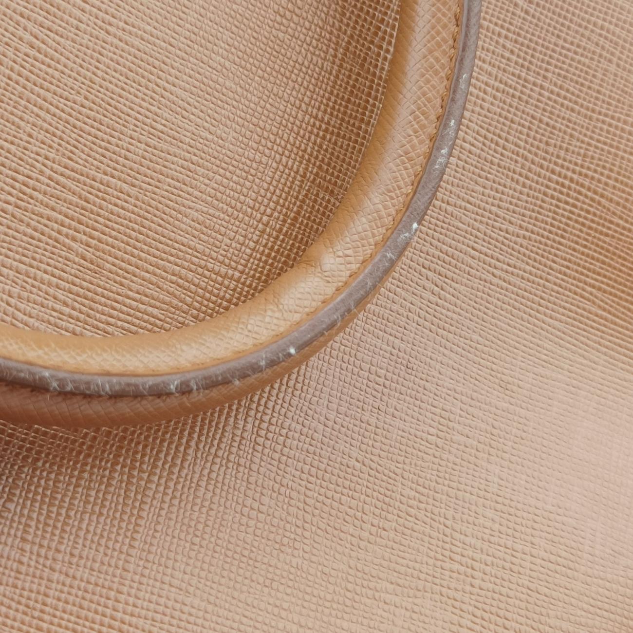 Vintage Prada Galleria beige×orange SAFFIANO　Leather B2274C shoulderbag | stylenewstar