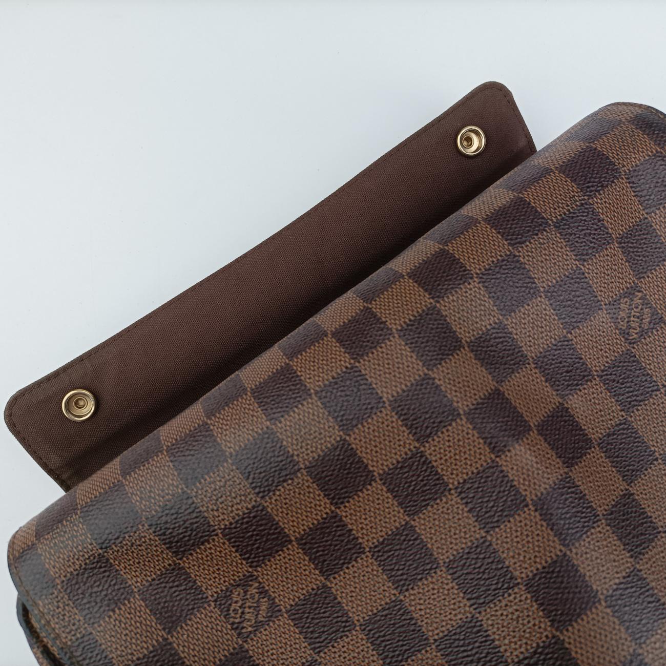 Pre-owned Louis Vuitton NAVIGLIO EBENE Damier Canvas N45255 shoulderbag | stylenewstar