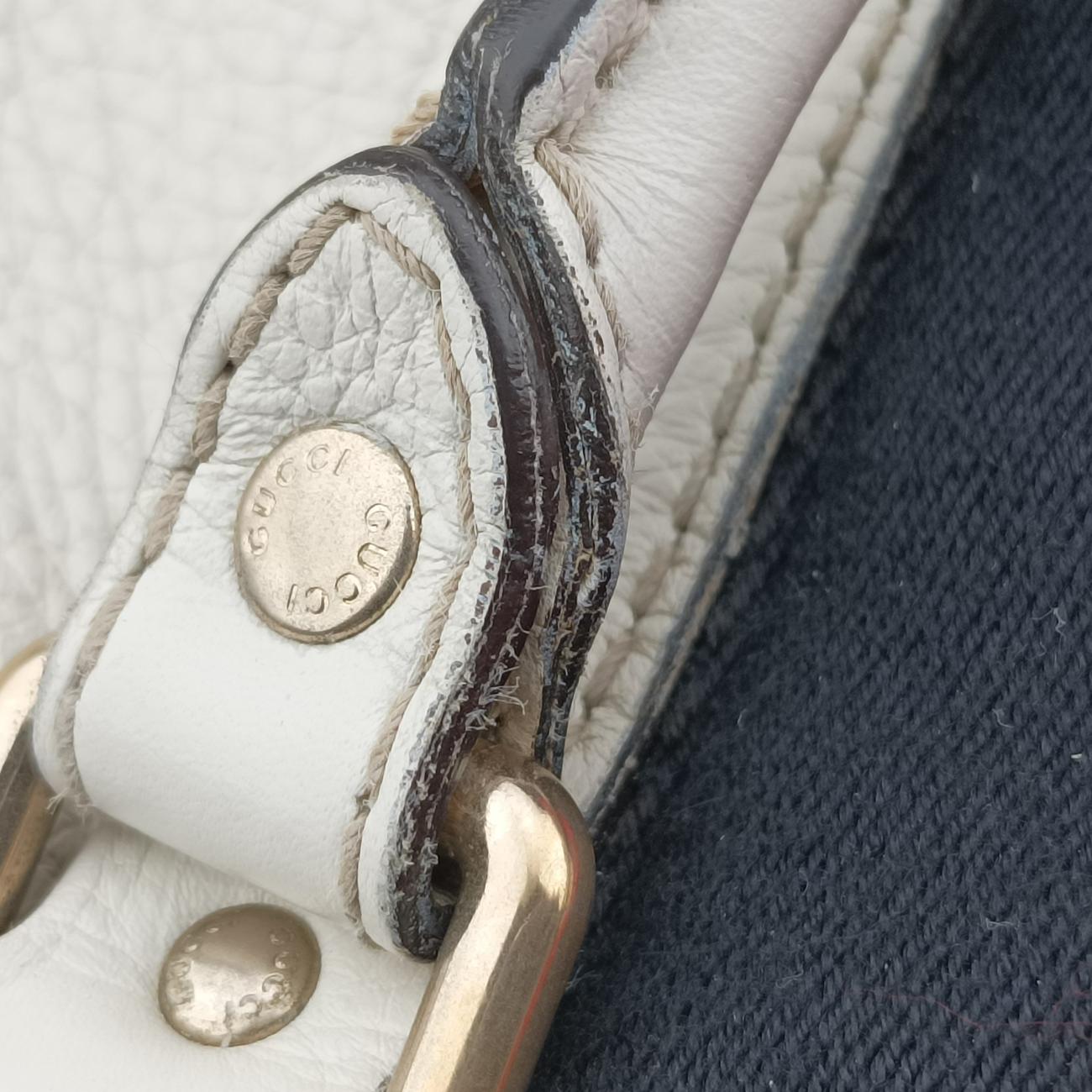 Secondhand Gucci Sherry Line White×Black×Red Leather 247205 shoulderbag | stylenewstar