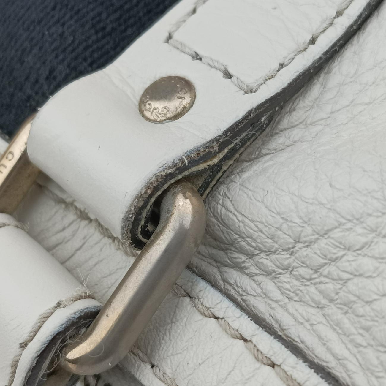 Secondhand Gucci Sherry Line White×Black×Red Leather 247205 shoulderbag | stylenewstar