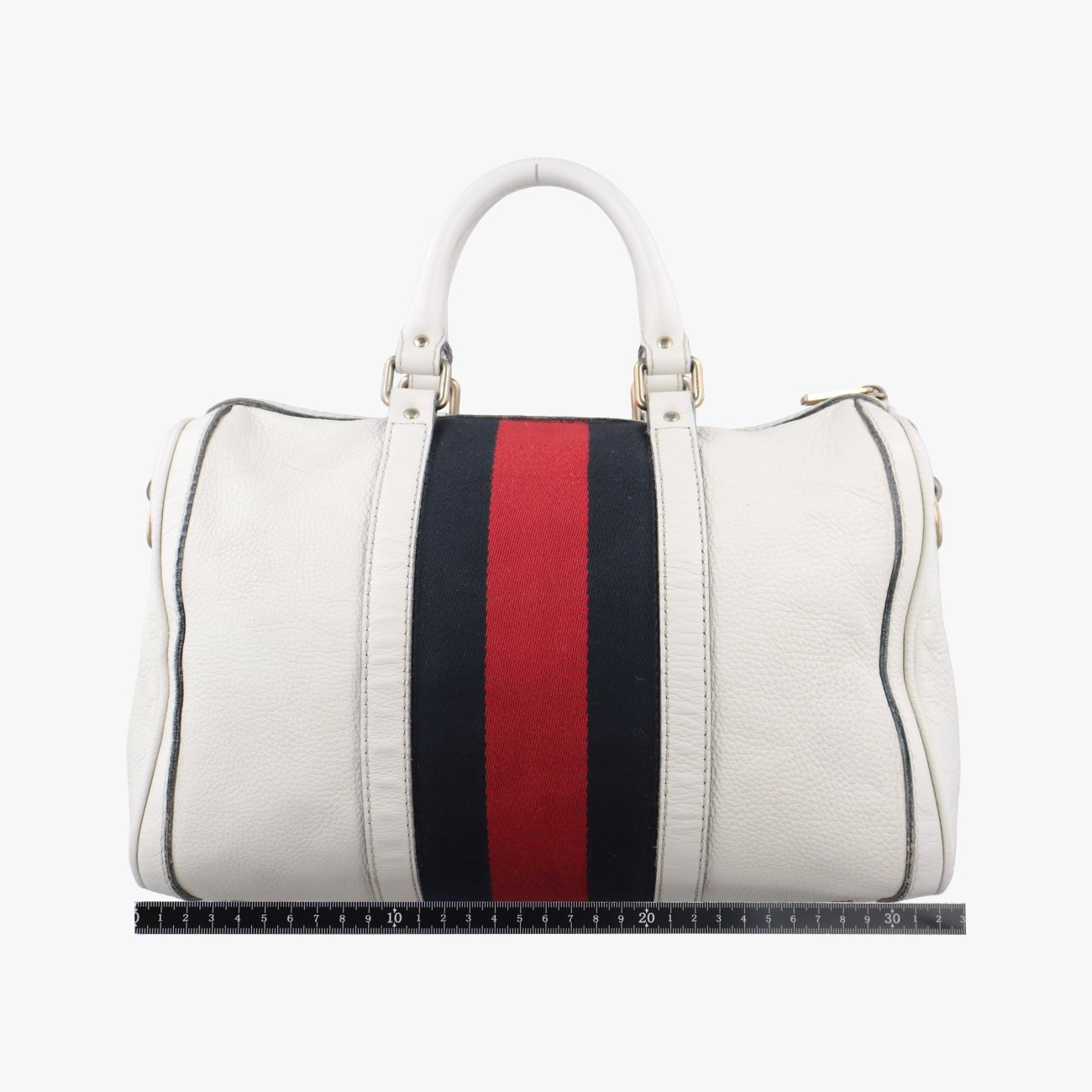 Secondhand Gucci Sherry Line White×Black×Red Leather 247205 shoulderbag | stylenewstar