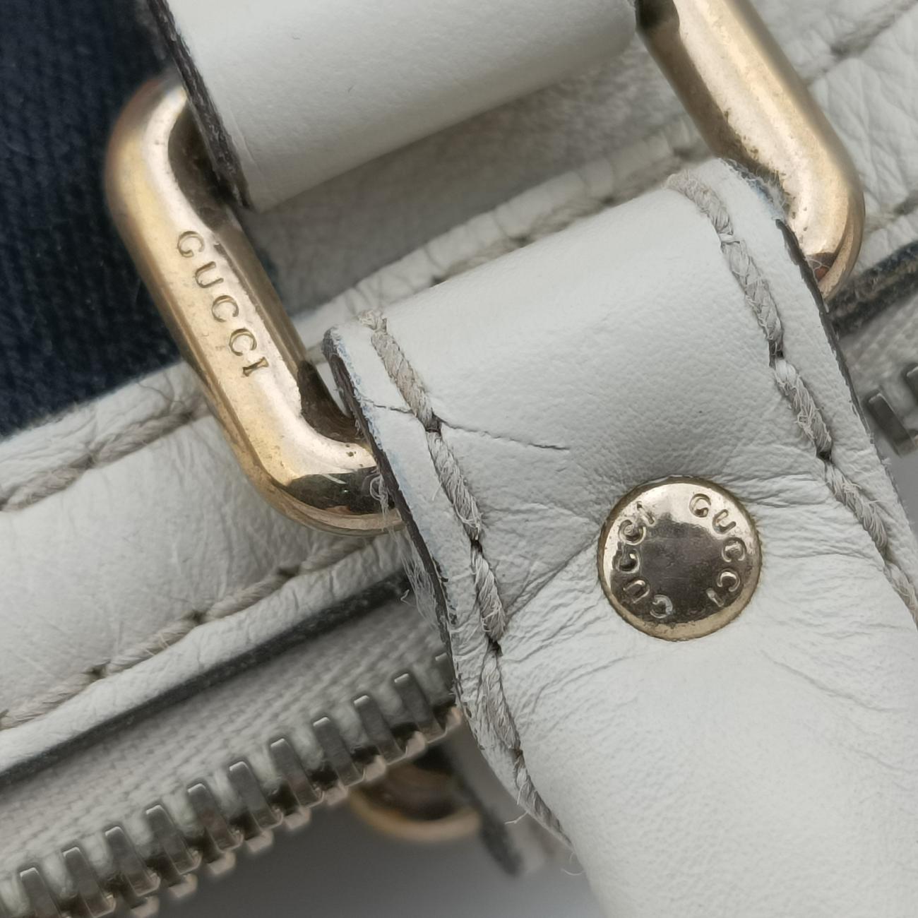 Secondhand Gucci Sherry Line White×Black×Red Leather 247205 shoulderbag | stylenewstar