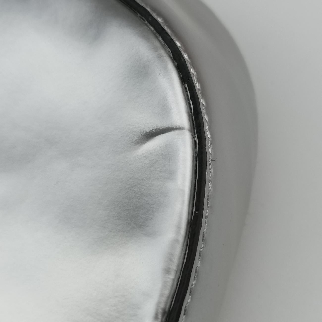 Pre-owned Prada Cleo Silver Brushed leather  shoulderbag | stylenewstar