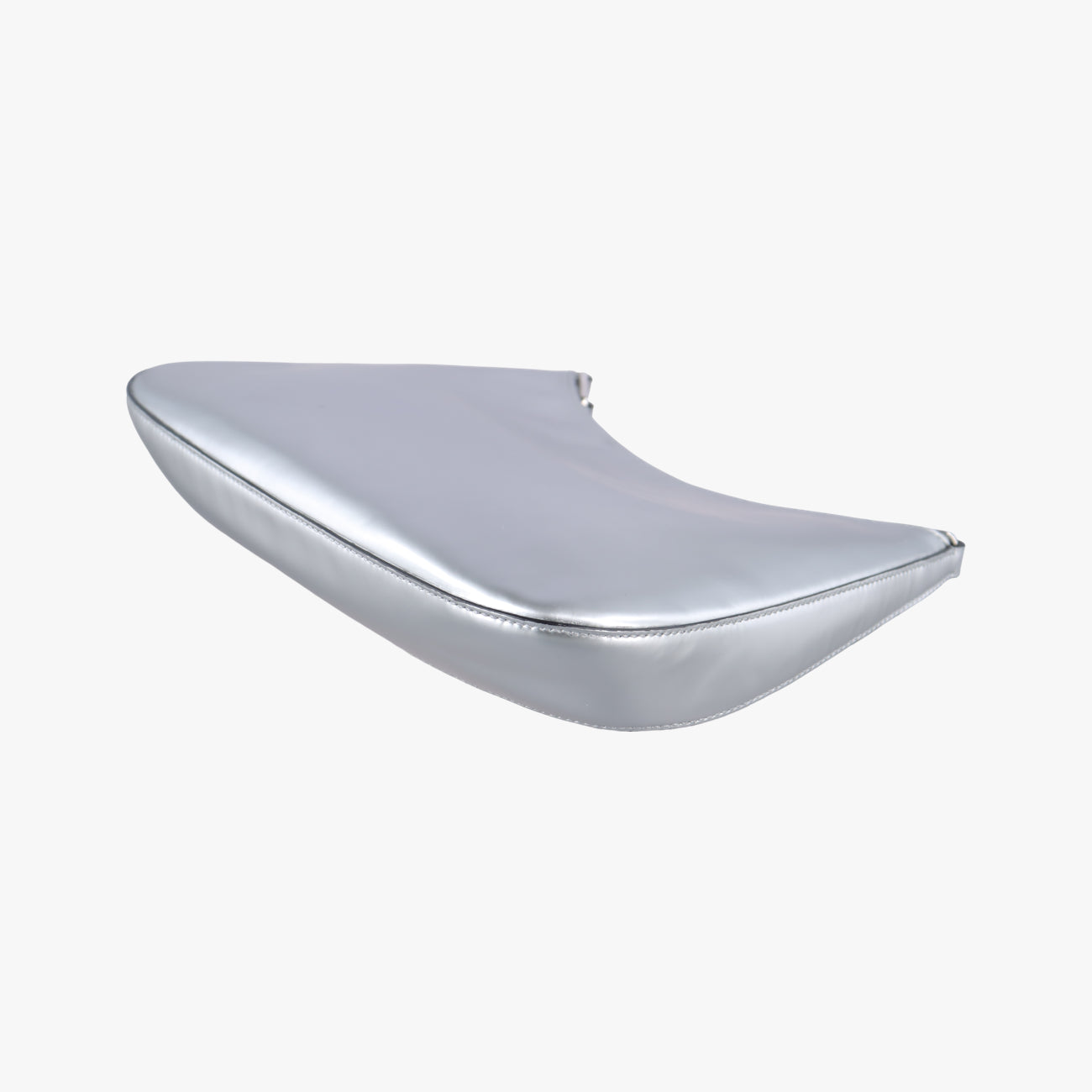 Pre-owned Prada Cleo Silver Brushed leather  shoulderbag | stylenewstar