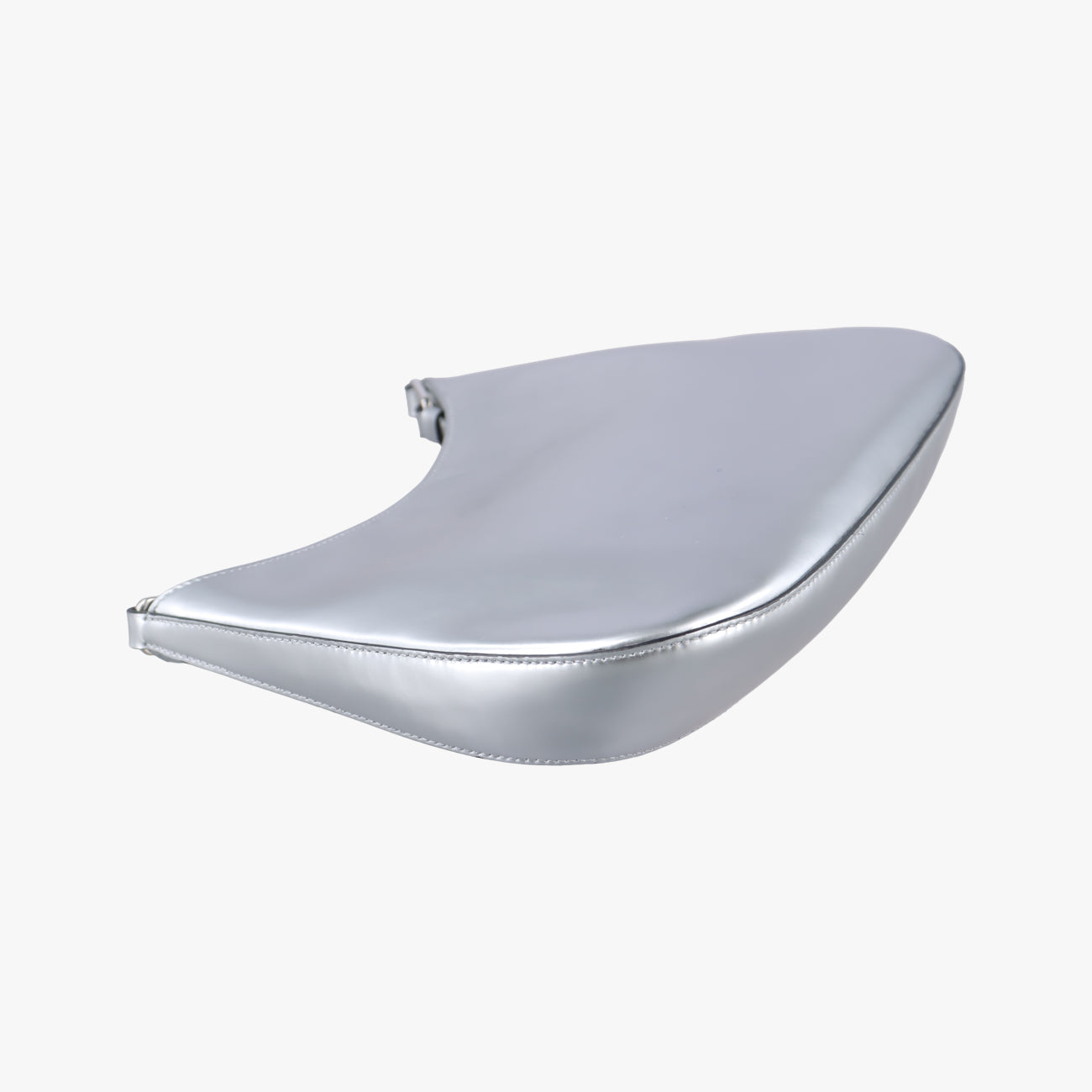 Pre-owned Prada Cleo Silver Brushed leather  shoulderbag | stylenewstar