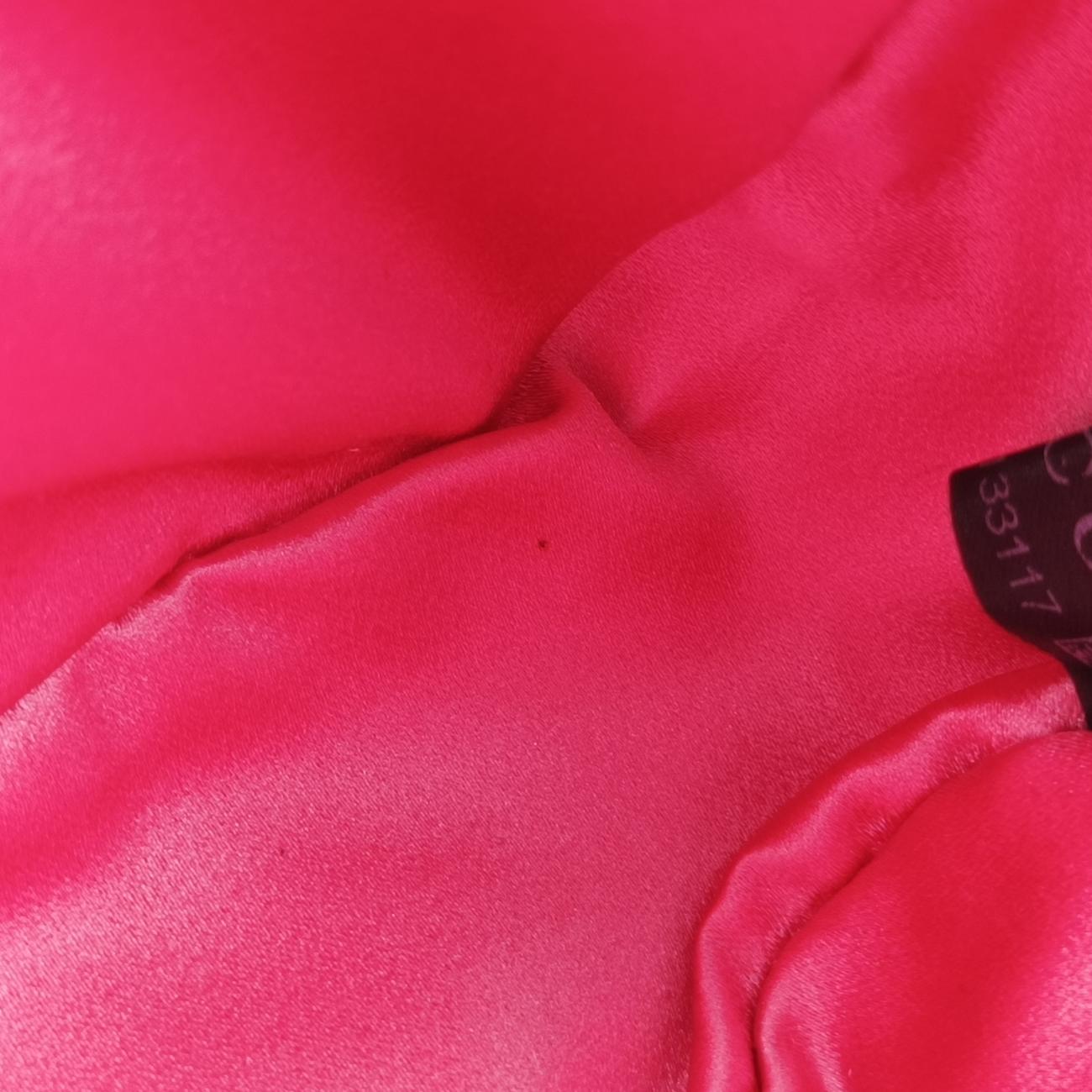 Pre-owned Gucci GG Marmont Black×Multicolor velour 447632 shoulderbag | stylenewstar