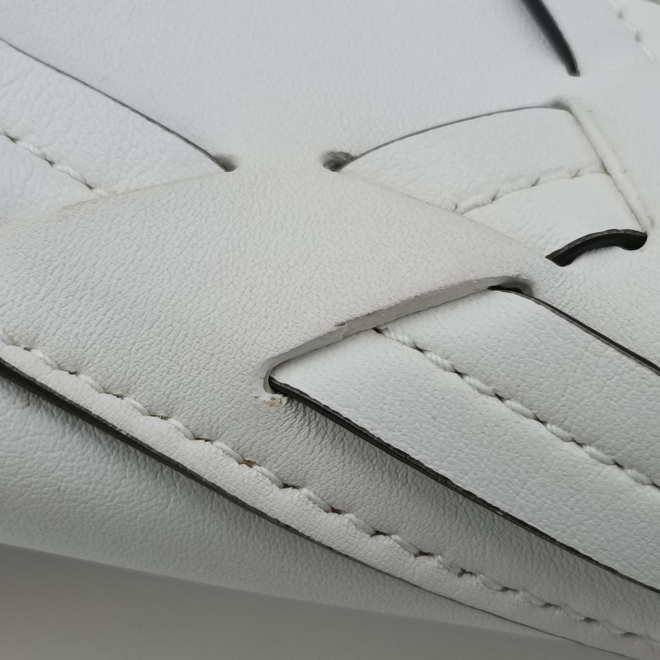 Pre-owned Christian Dior Cannage Detail Shopper Tote White Leather  shoulderbag | stylenewstar