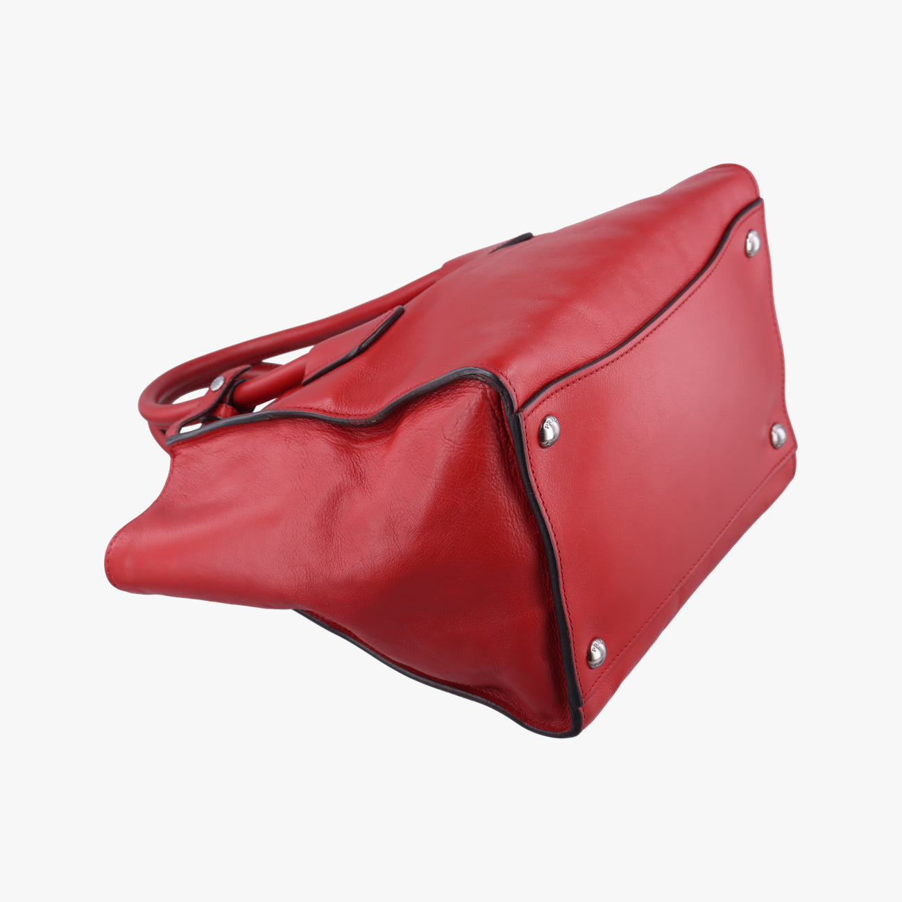 Pre-owned Prada Twin Pocket Winged Tote Red Leather BN2619 shoulderbag | stylenewstar