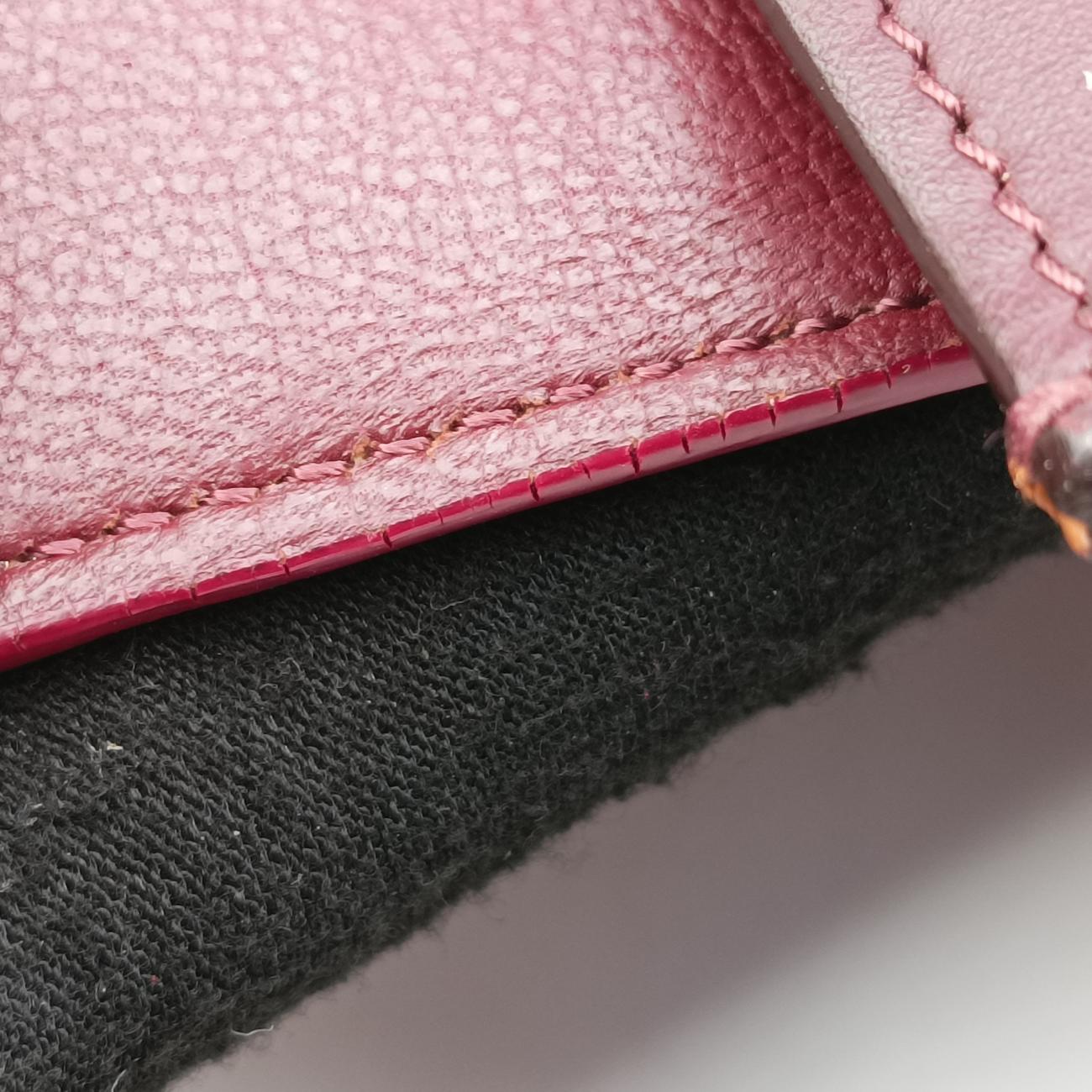 Pre-owned Celine Trapèze Orange×brown×Pink leather  shoulderbag | stylenewstar