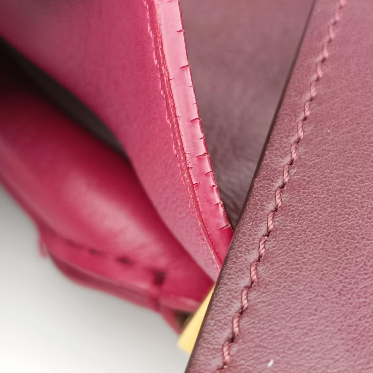 Pre-owned Celine Trapèze Orange×brown×Pink leather  shoulderbag | stylenewstar