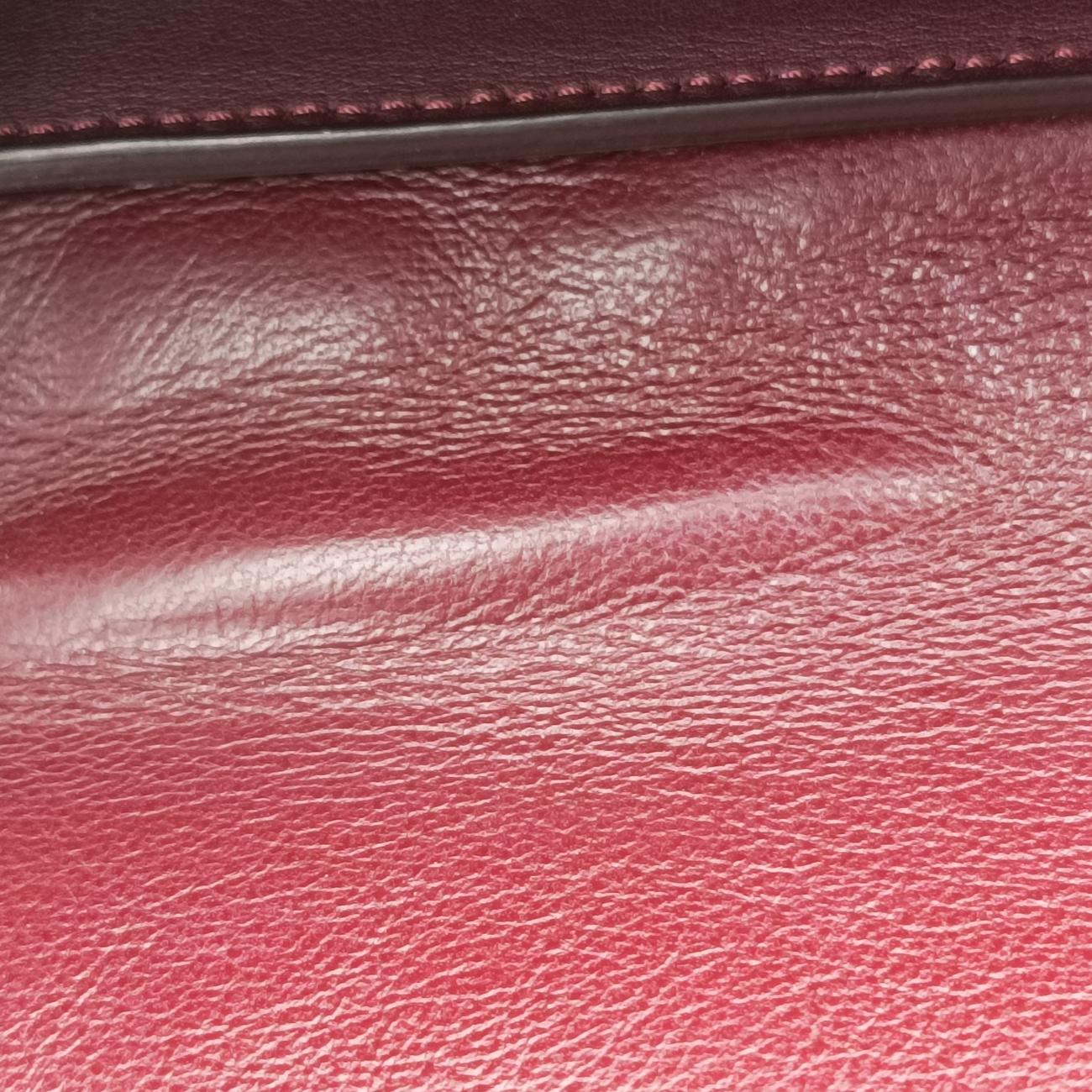 Pre-owned Celine Trapèze Orange×brown×Pink leather  shoulderbag | stylenewstar