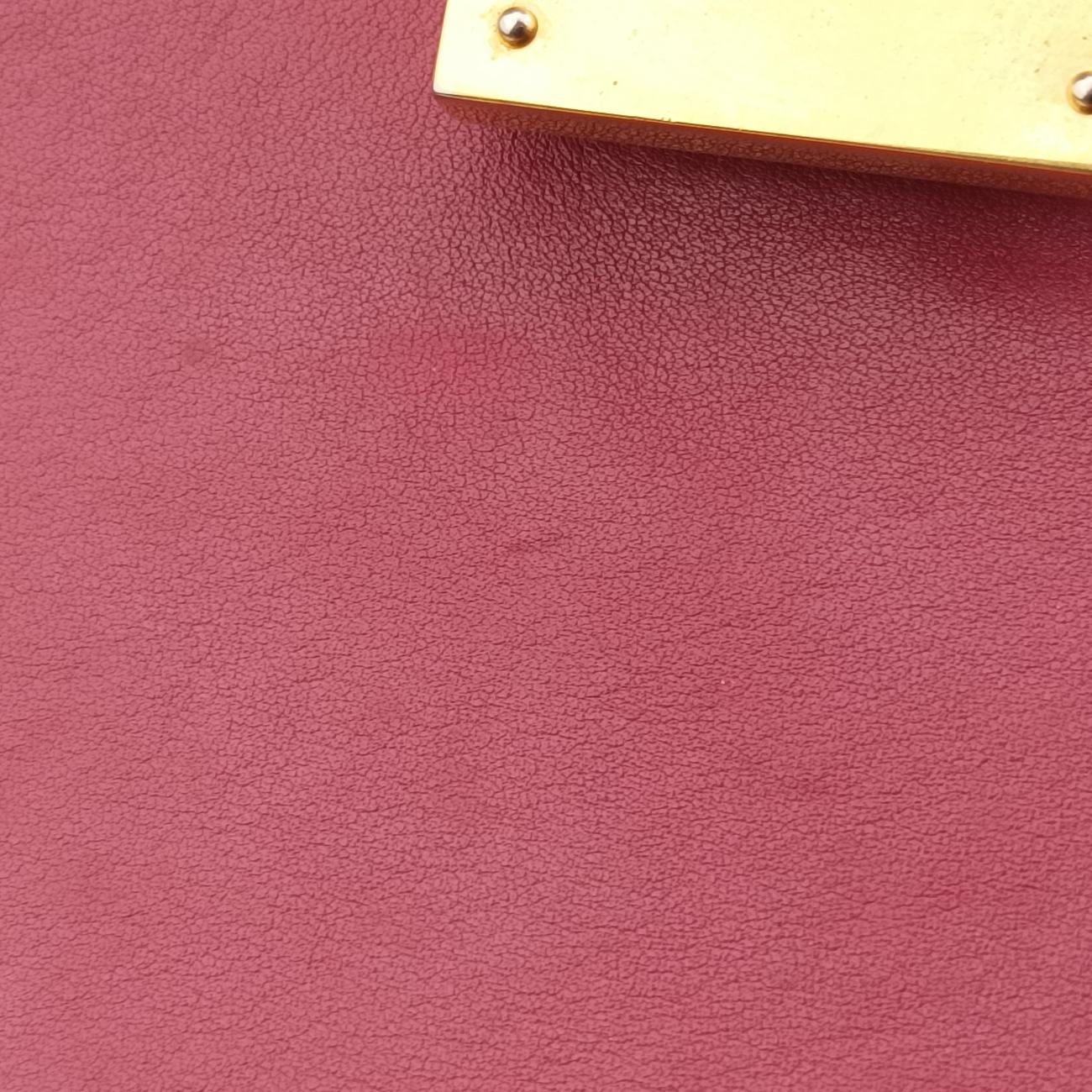 Pre-owned Celine Trapèze Orange×brown×Pink leather  shoulderbag | stylenewstar