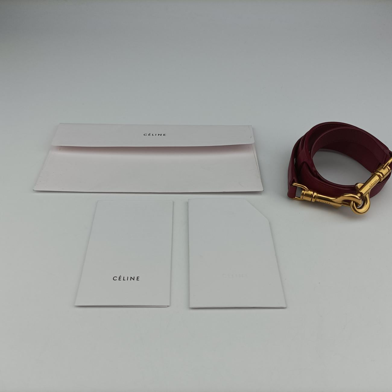 Pre-owned Celine Trapèze Orange×brown×Pink leather  shoulderbag | stylenewstar