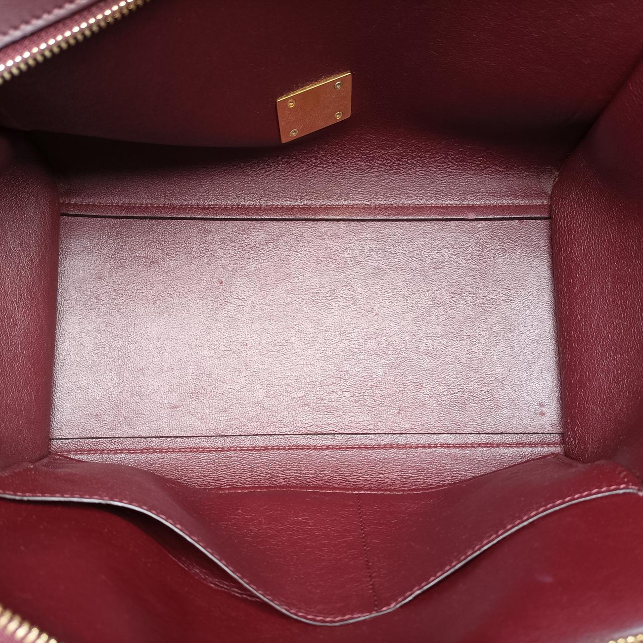 Pre-owned Celine Trapèze Orange×brown×Pink leather  shoulderbag | stylenewstar