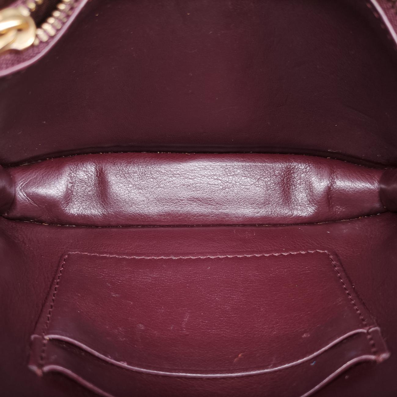 Secondhand Christian Dior Saddle Red×beige Jacquard  shoulderbag | stylenewstar