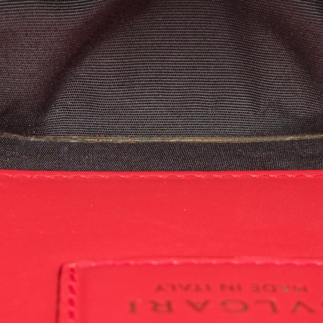 Vintage Bvlgari SERPENTI FOREVER Red Leather  shoulderbag | stylenewstar