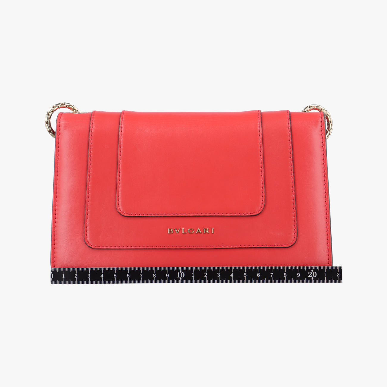 Vintage Bvlgari SERPENTI FOREVER Red Leather  shoulderbag | stylenewstar