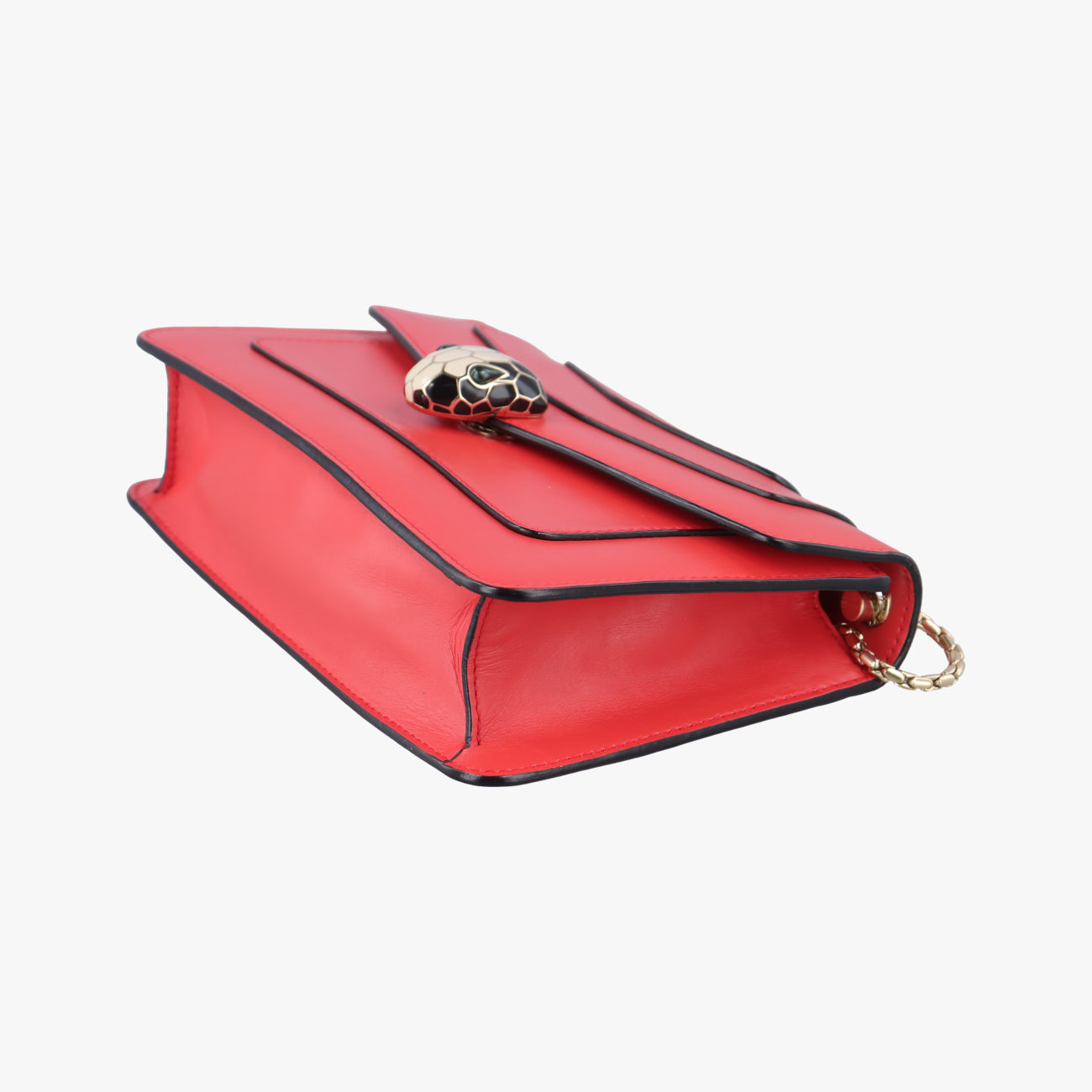 Vintage Bvlgari SERPENTI FOREVER Red Leather  shoulderbag | stylenewstar