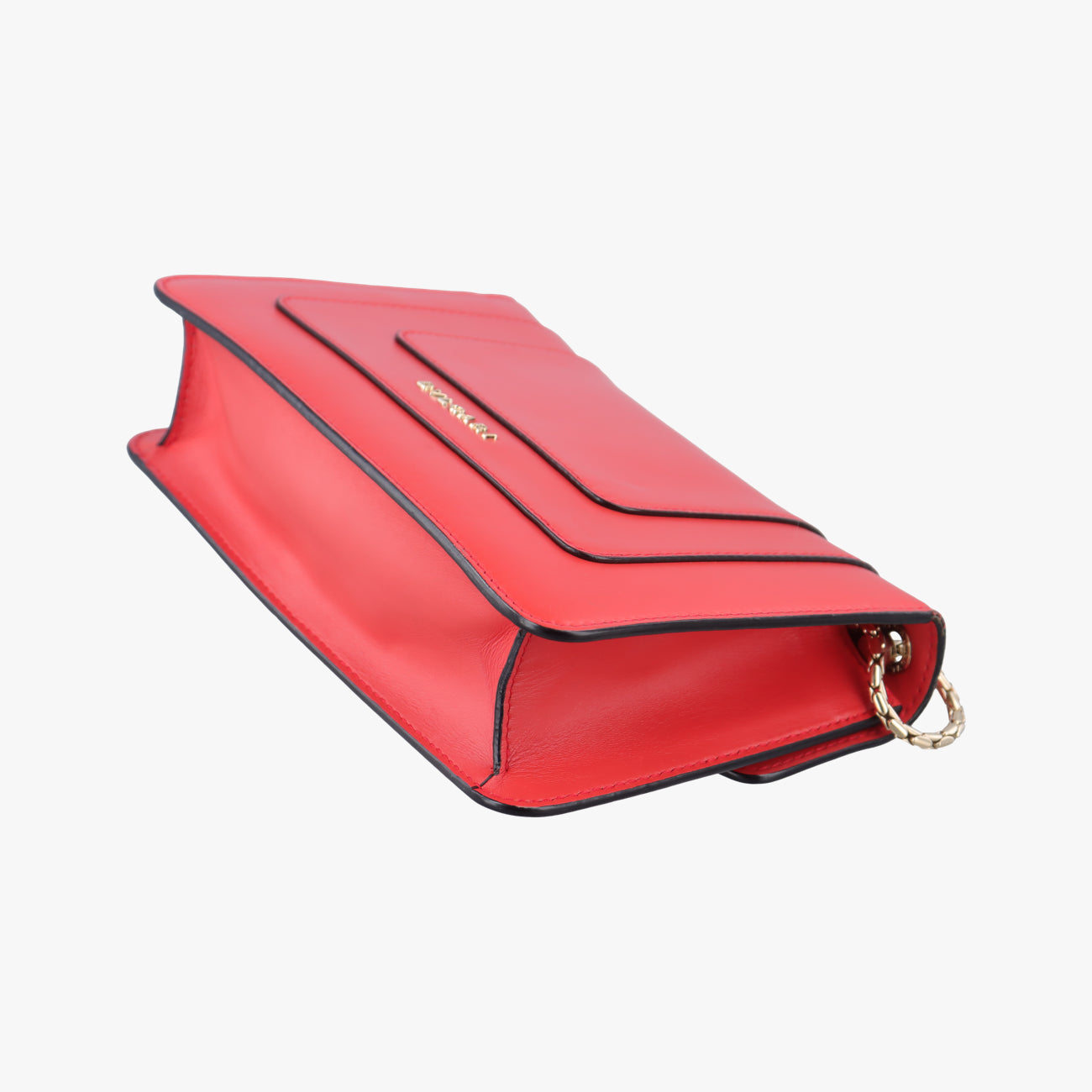 Vintage Bvlgari SERPENTI FOREVER Red Leather  shoulderbag | stylenewstar