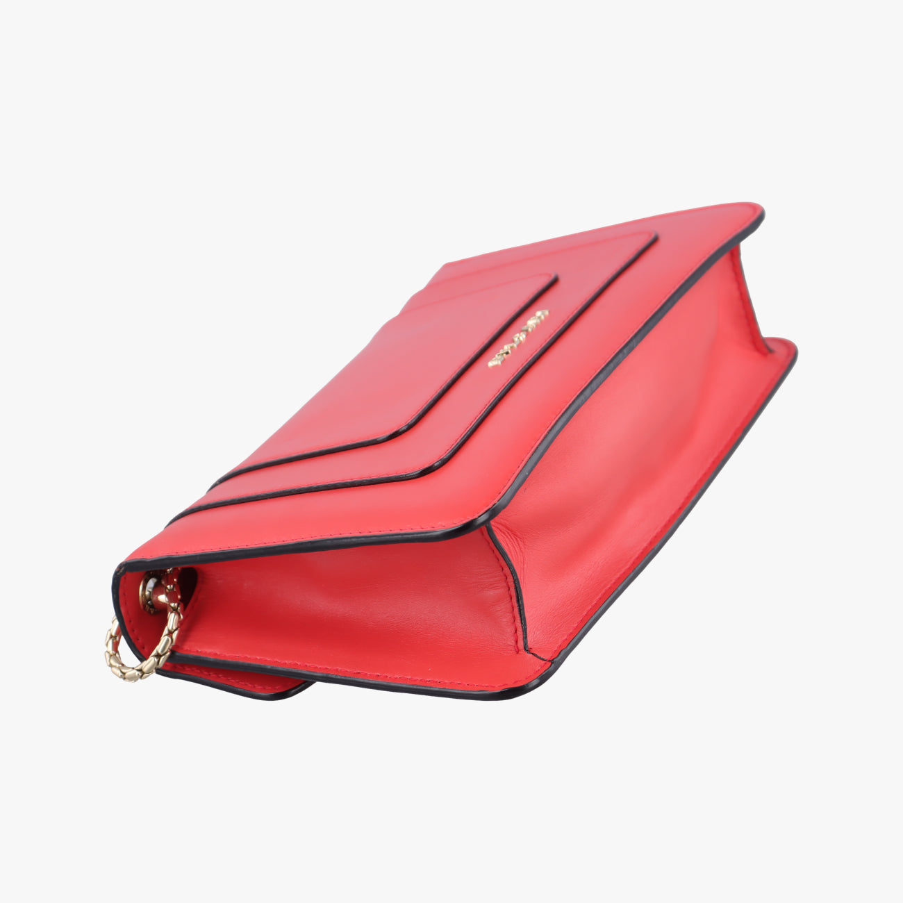 Vintage Bvlgari SERPENTI FOREVER Red Leather  shoulderbag | stylenewstar