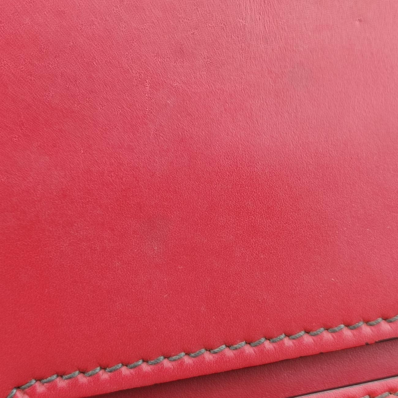 Pre-owned Christian Dior J'Adior Red Leather  shoulderbag | stylenewstar