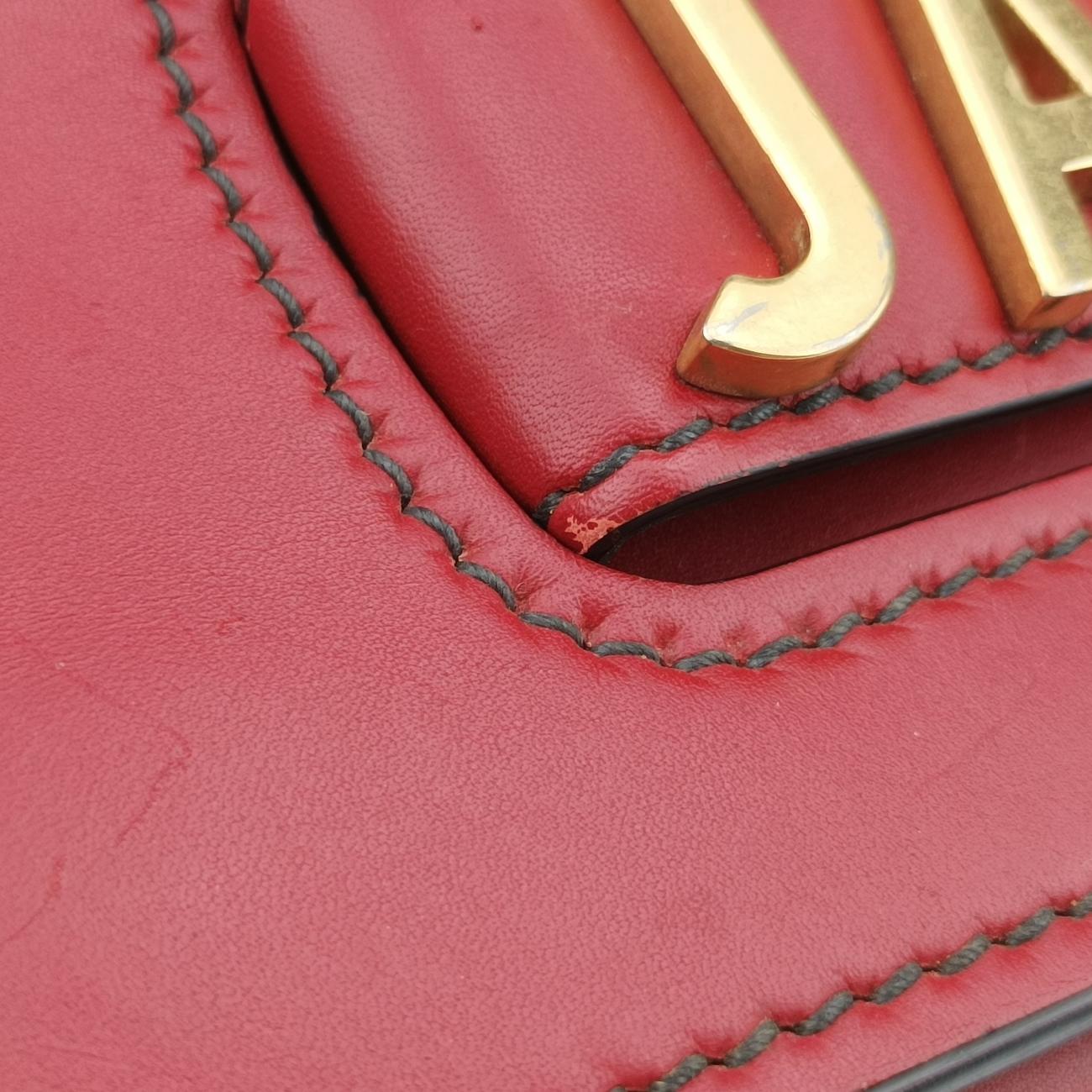 Pre-owned Christian Dior J'Adior Red Leather  shoulderbag | stylenewstar