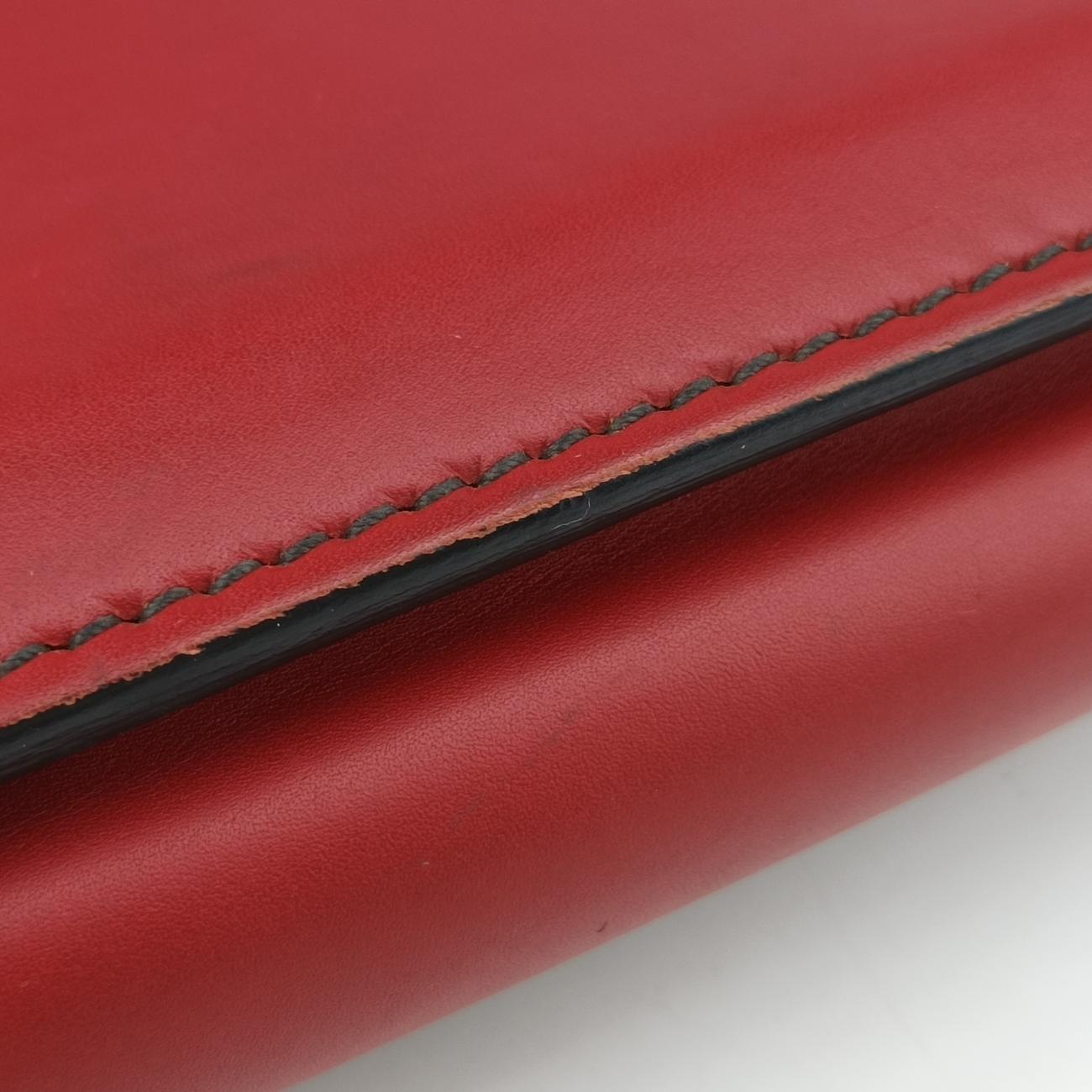 Pre-owned Christian Dior J'Adior Red Leather  shoulderbag | stylenewstar