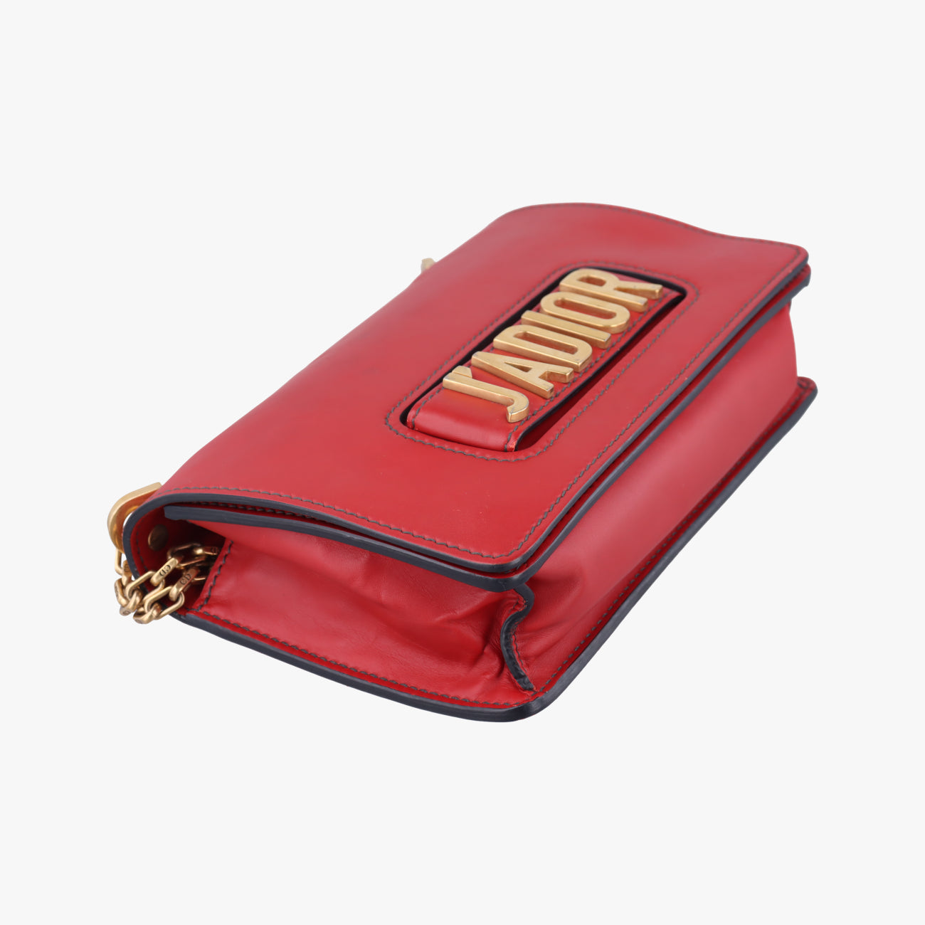 Pre-owned Christian Dior J'Adior Red Leather  shoulderbag | stylenewstar