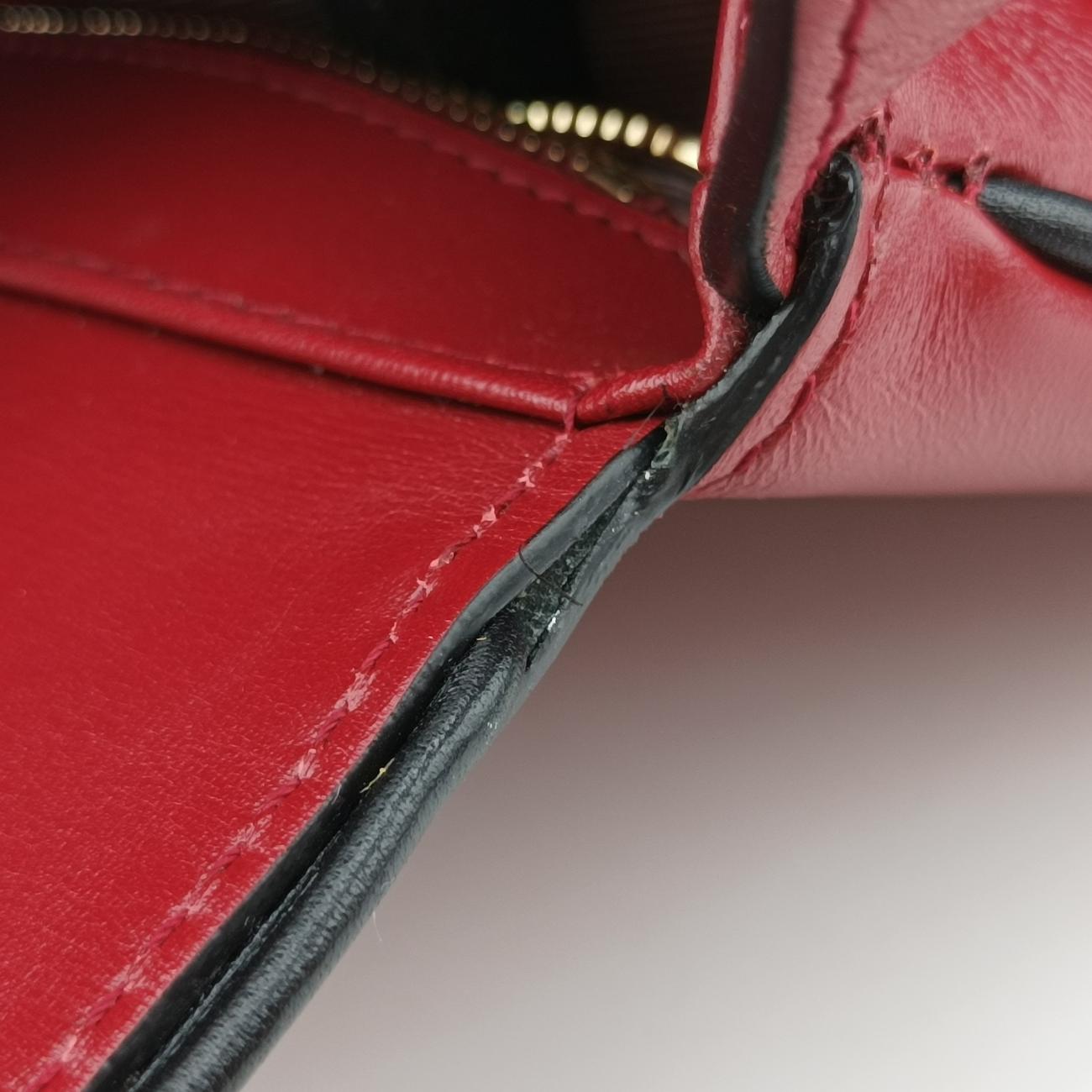 Vintage Gucci Arli Red×black Leather 550129 shoulderbag | stylenewstar