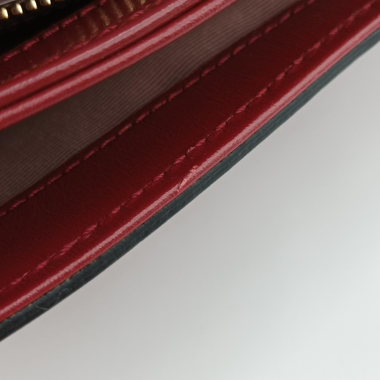 Vintage Gucci Arli Red×black Leather 550129 shoulderbag | stylenewstar