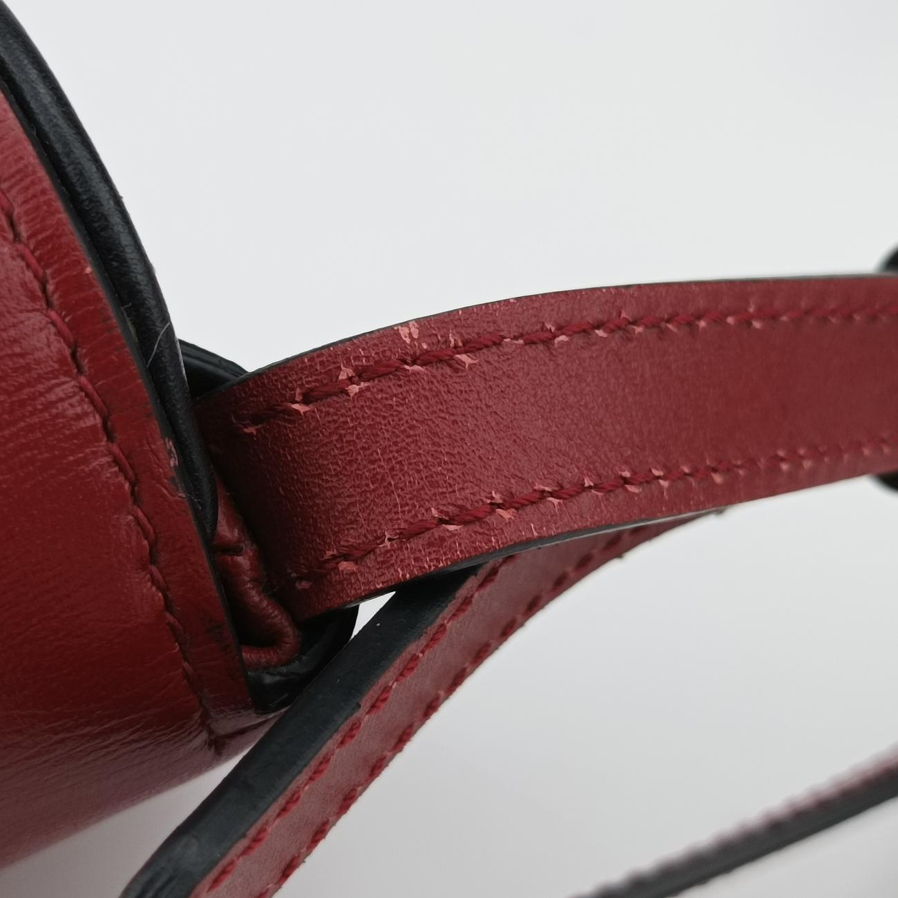 Vintage Gucci Arli Red×black Leather 550129 shoulderbag | stylenewstar