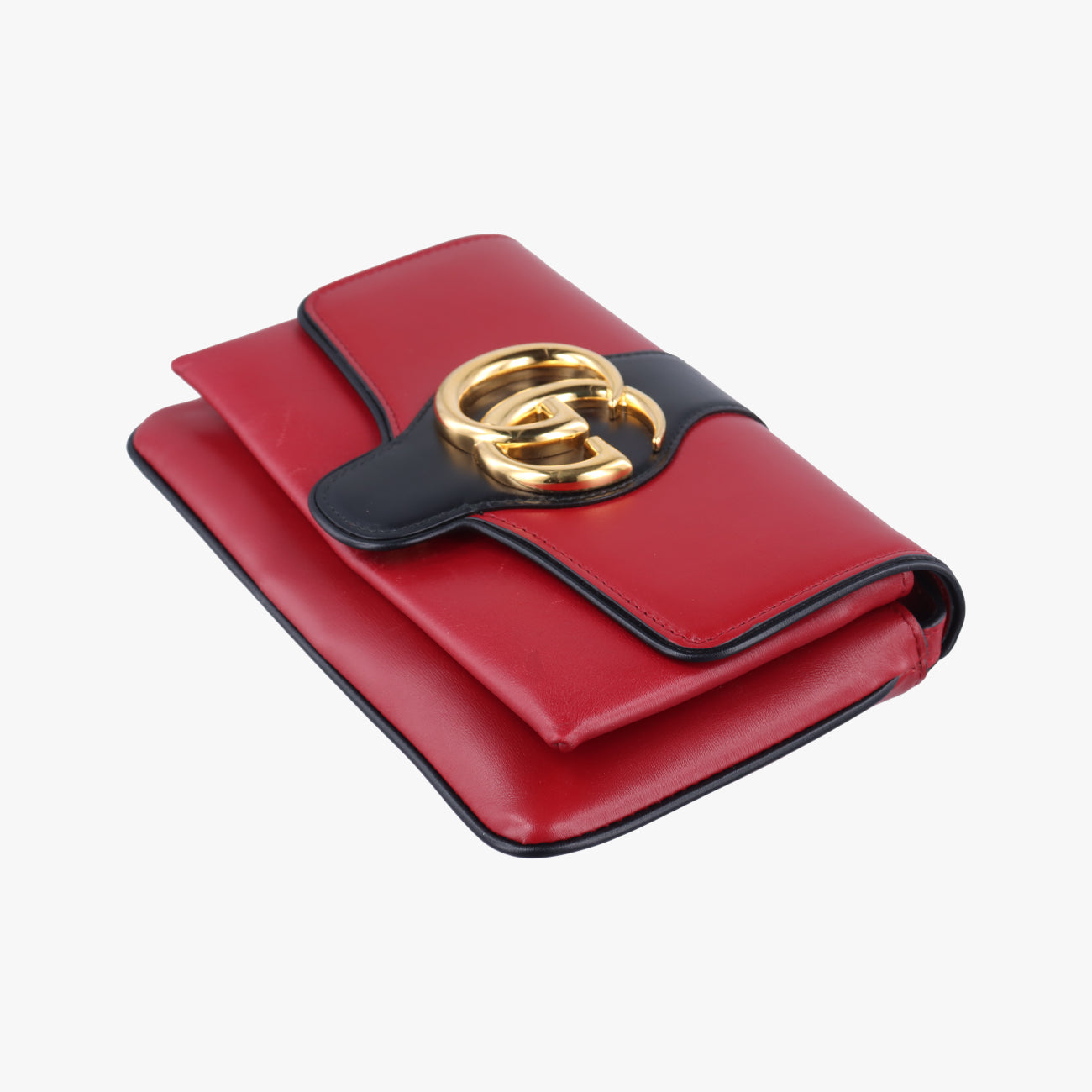 Vintage Gucci Arli Red×black Leather 550129 shoulderbag | stylenewstar