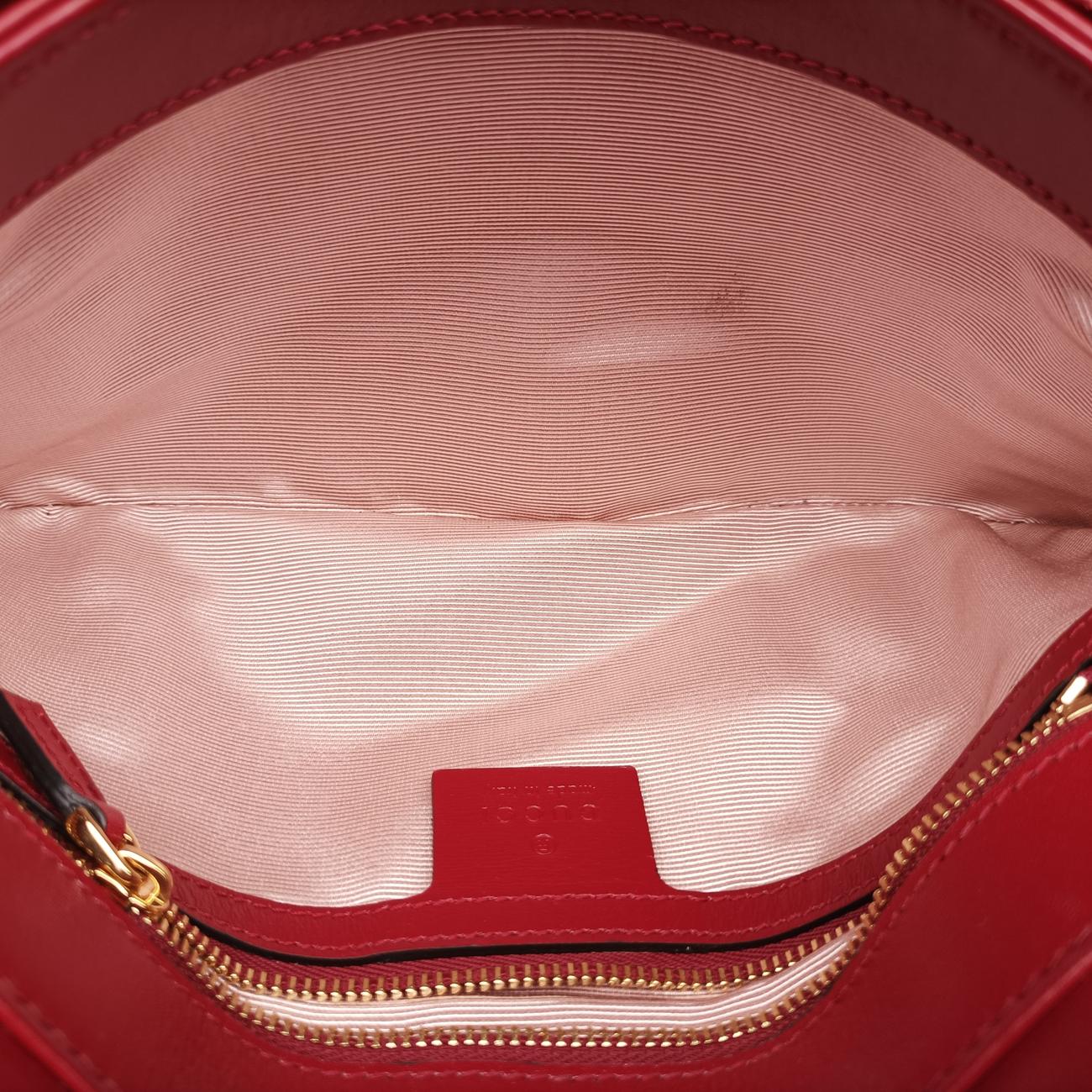 Vintage Gucci Arli Red×black Leather 550129 shoulderbag | stylenewstar