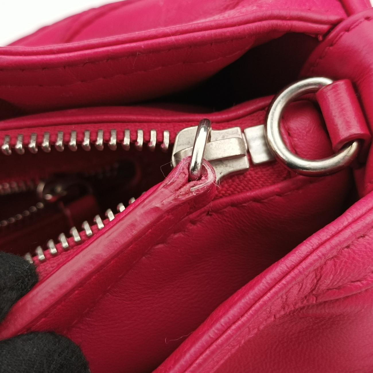 Pre-owned Christian Dior Granville Rose lambskin  shoulderbag | stylenewstar