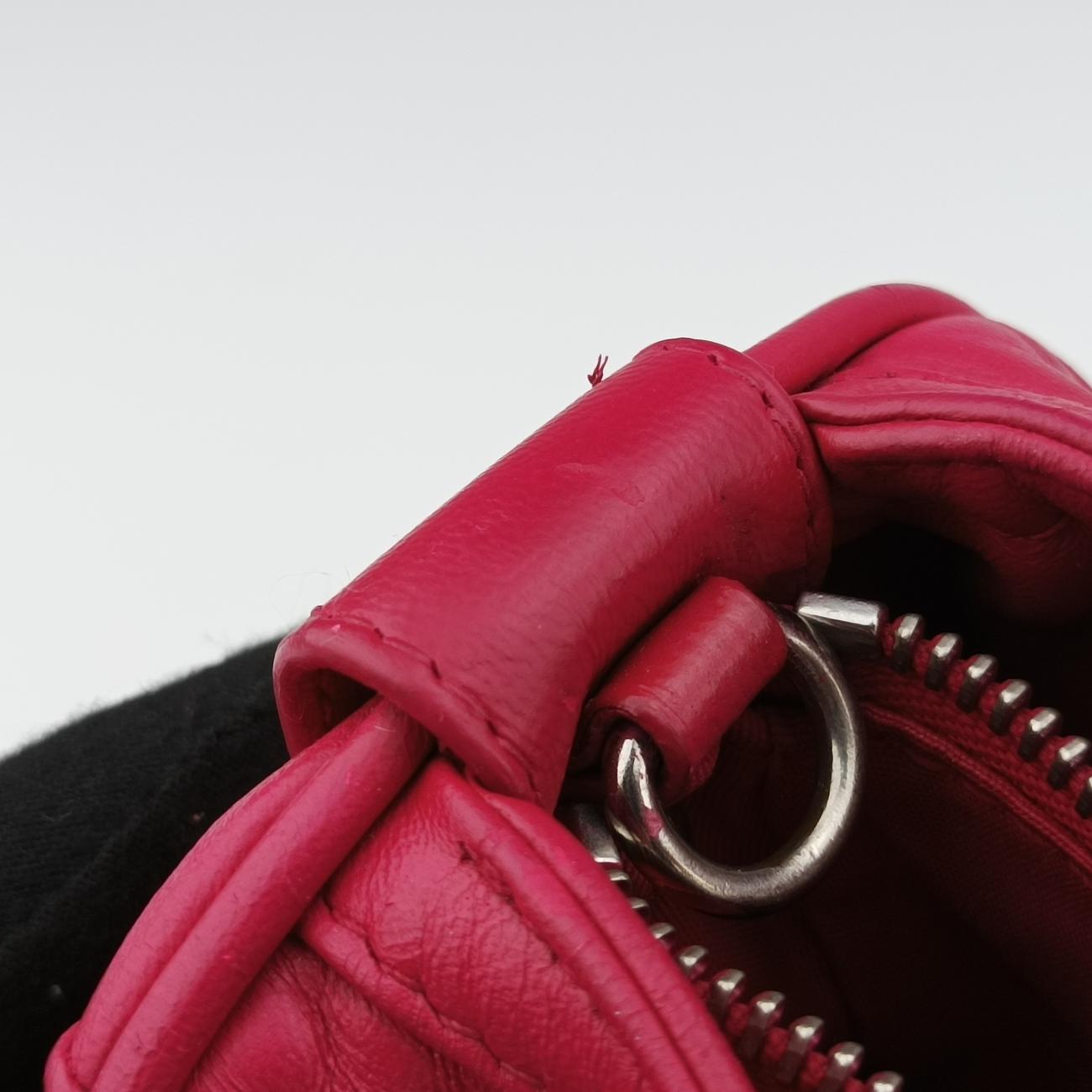 Pre-owned Christian Dior Granville Rose lambskin  shoulderbag | stylenewstar