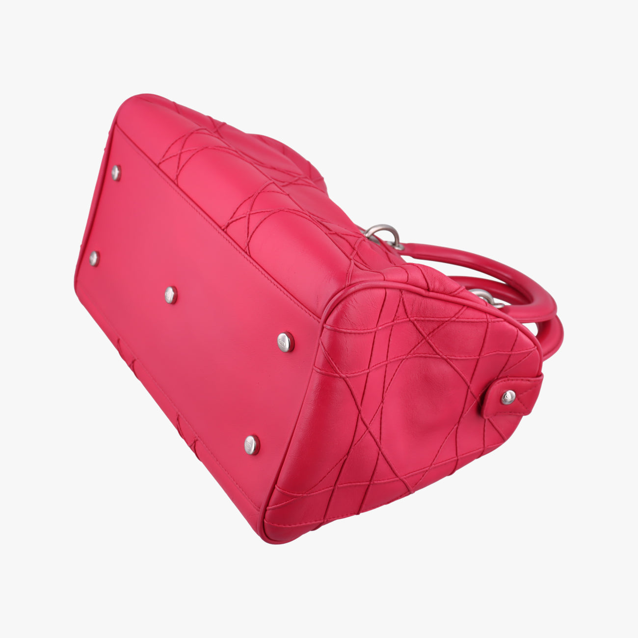 Pre-owned Christian Dior Granville Rose lambskin  shoulderbag | stylenewstar