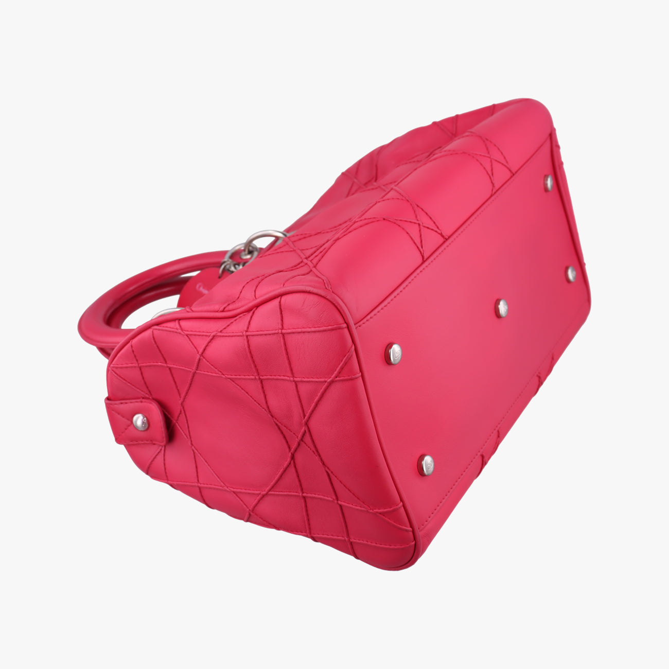 Pre-owned Christian Dior Granville Rose lambskin  shoulderbag | stylenewstar