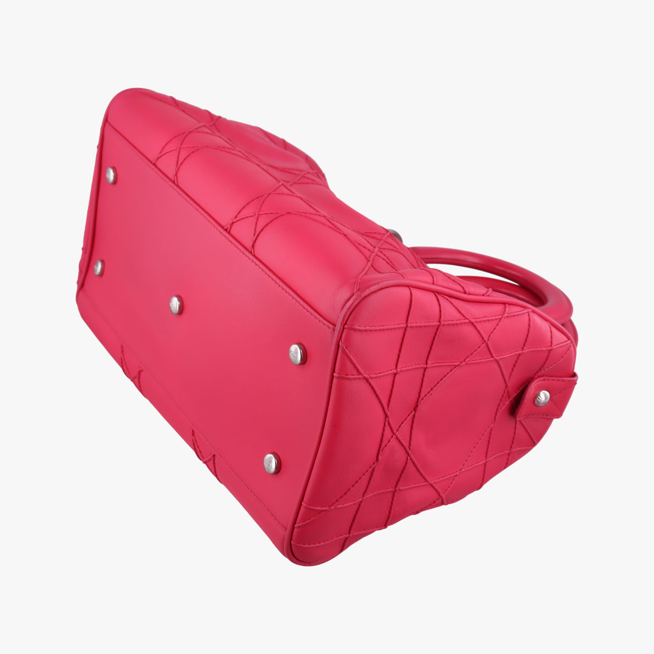 Pre-owned Christian Dior Granville Rose lambskin  shoulderbag | stylenewstar