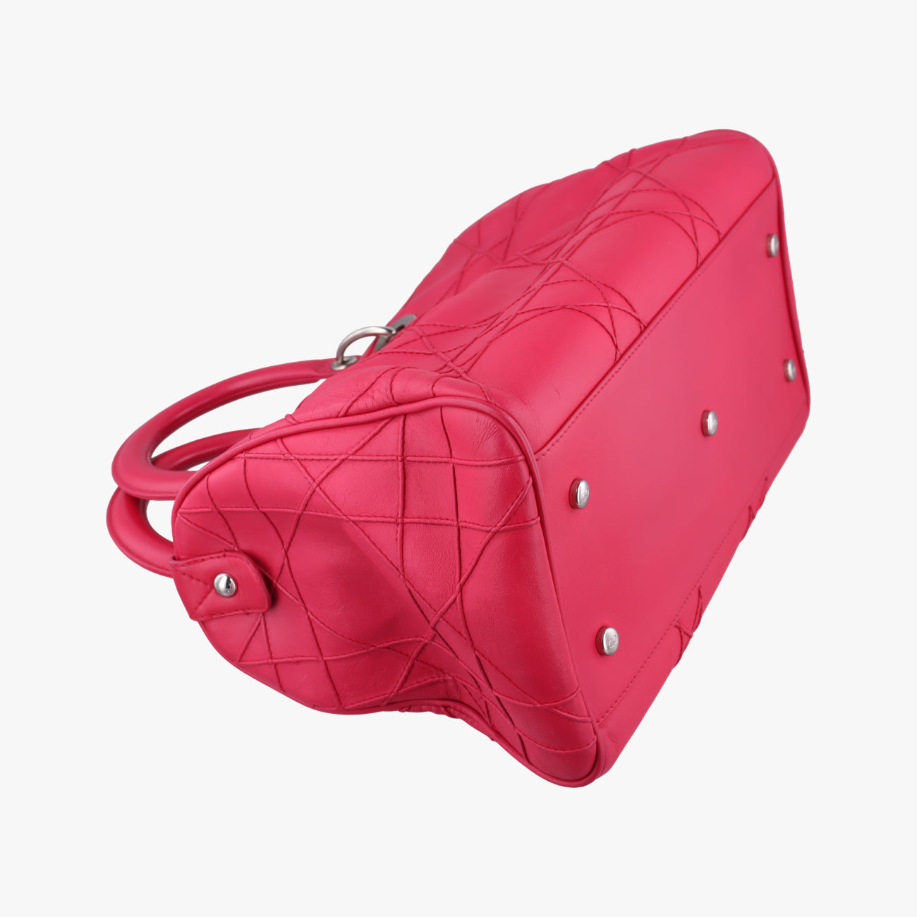 Pre-owned Christian Dior Granville Rose lambskin  shoulderbag | stylenewstar