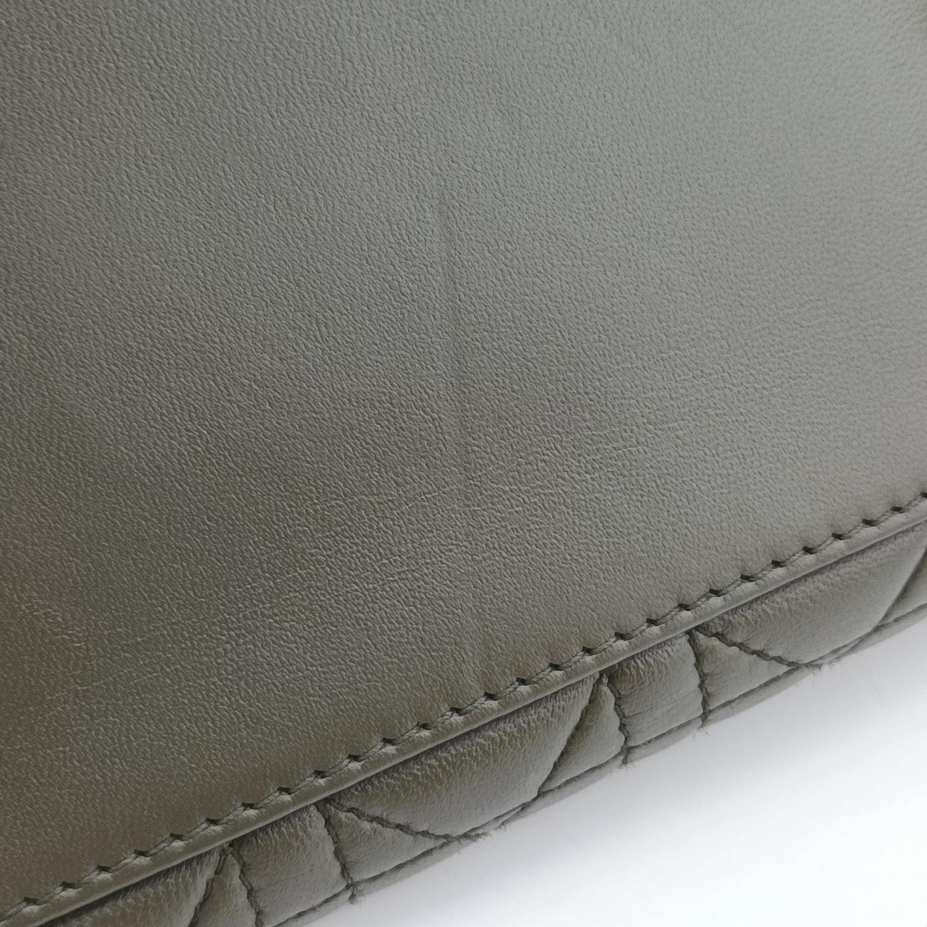 Pre-owned Christian Dior Lady Dior Green lambskin  handbag | stylenewstar