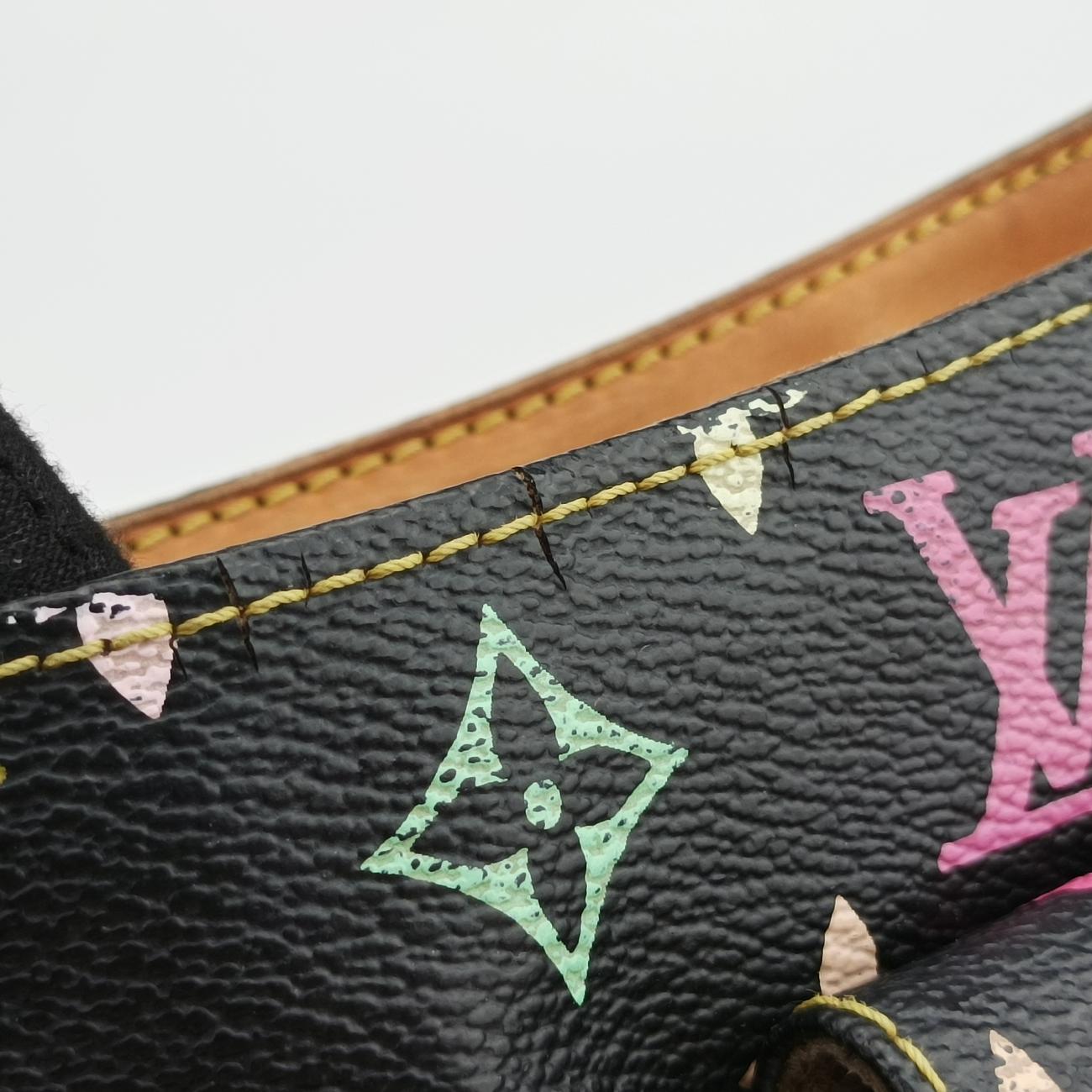 Pre-owned Louis Vuitton Lodge GM Noir   Monogram Multicolor M40052 shoulderbag | stylenewstar
